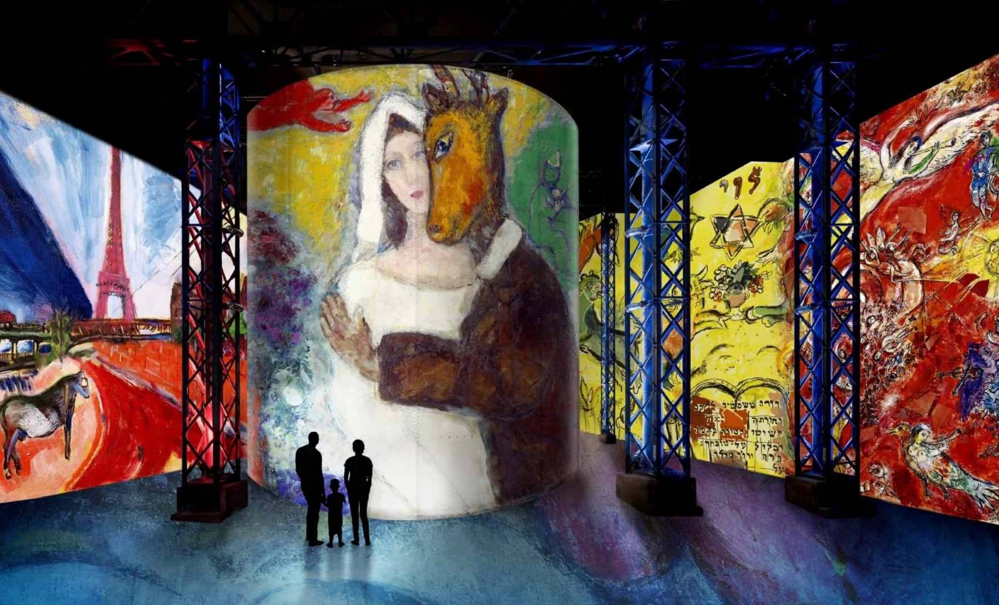 Exposition Chagall : Paris - New York, Atelier des Lumières