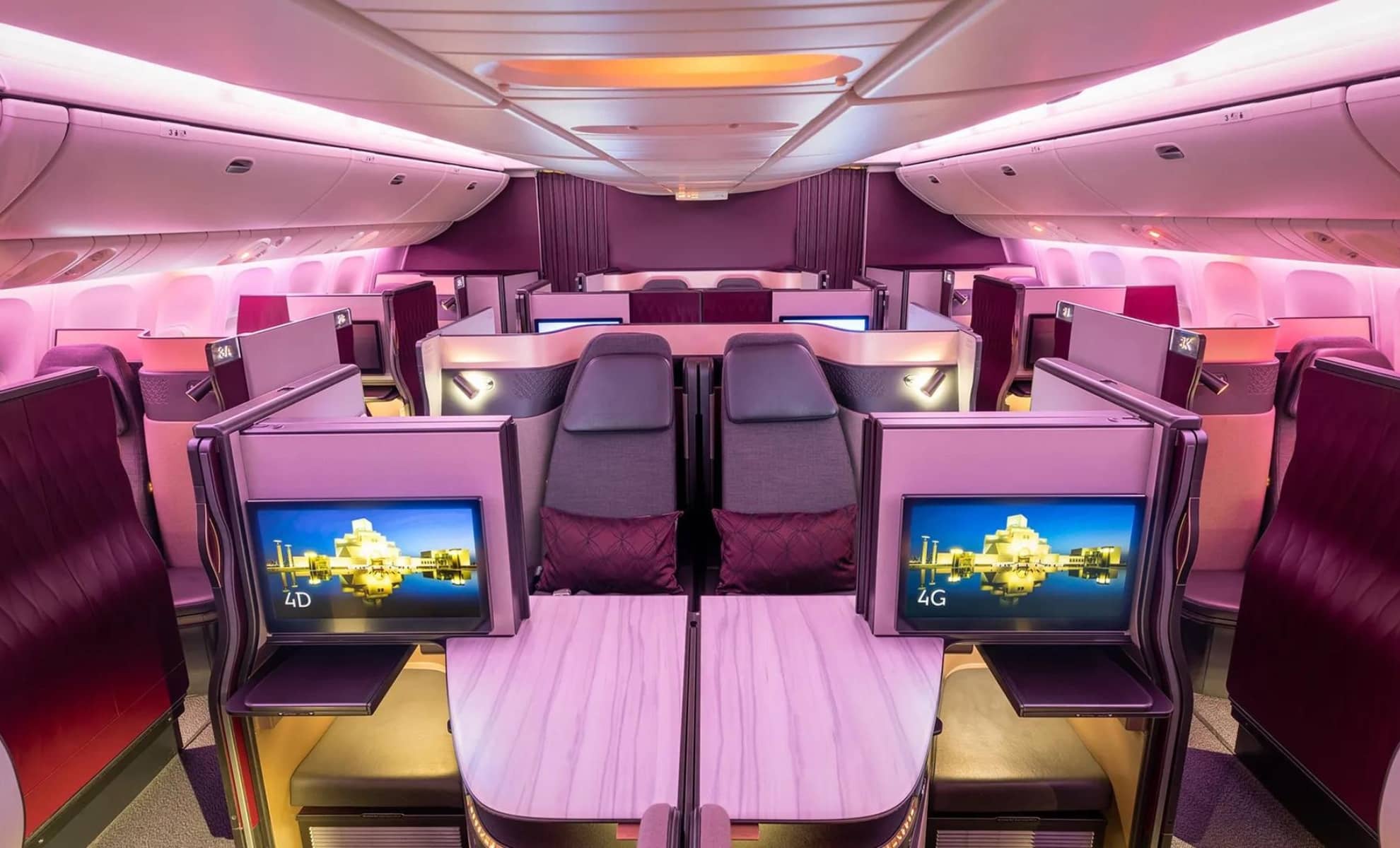 La Classe Affaires à bord de Qatar Airways