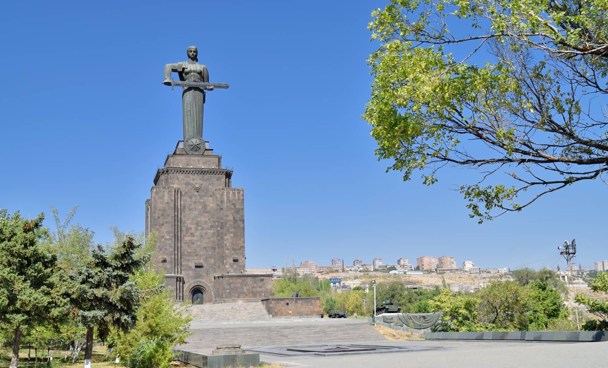 La statue de Mère Arménie, Gyumri, Arménie