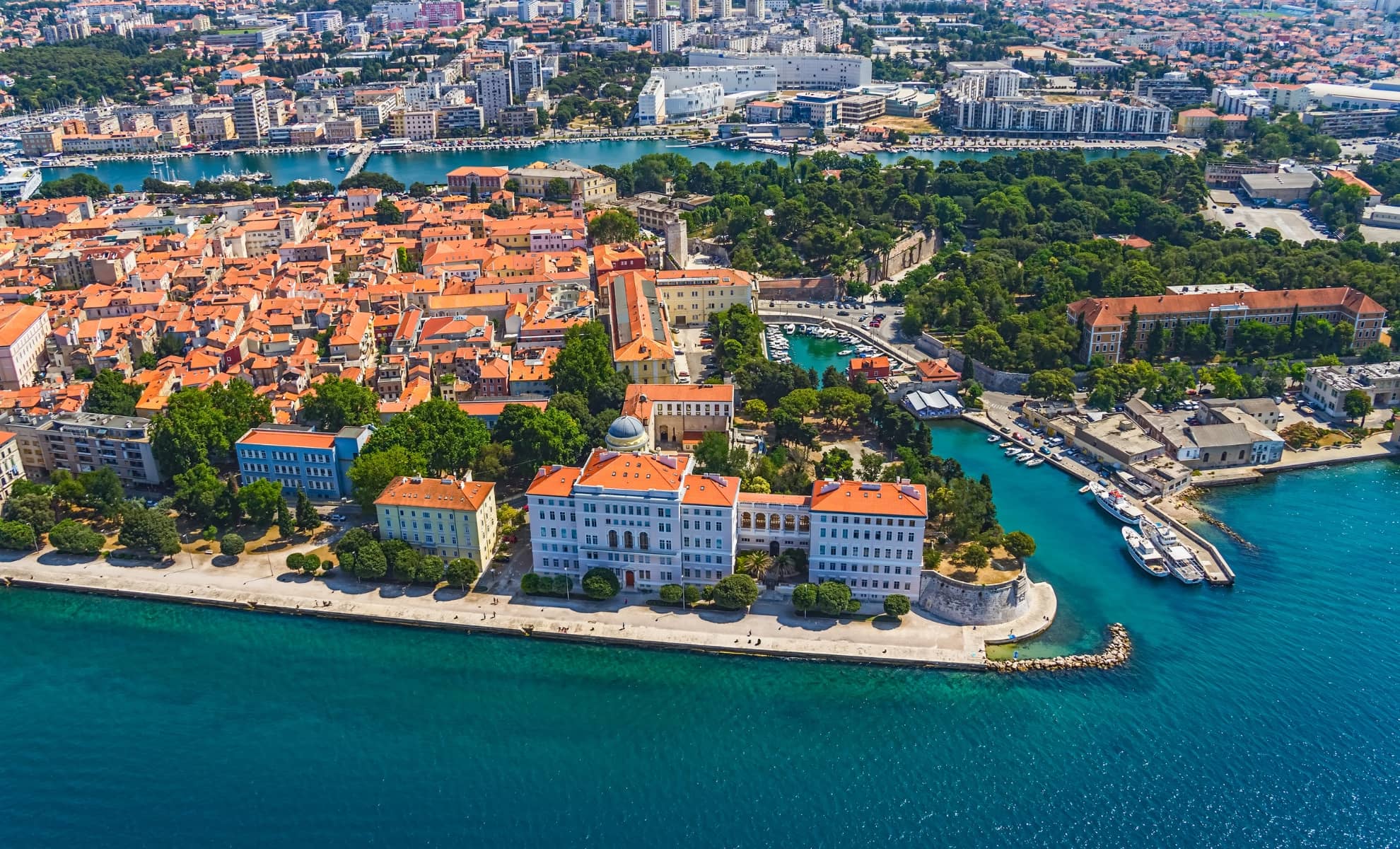 La ville de Zadar, Croatie