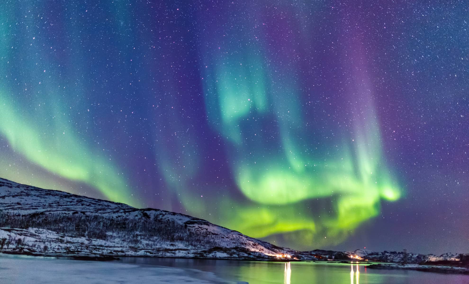 Les aurores boréales en Norvège