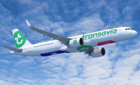 Avion de la compagnie aérienne Transavia