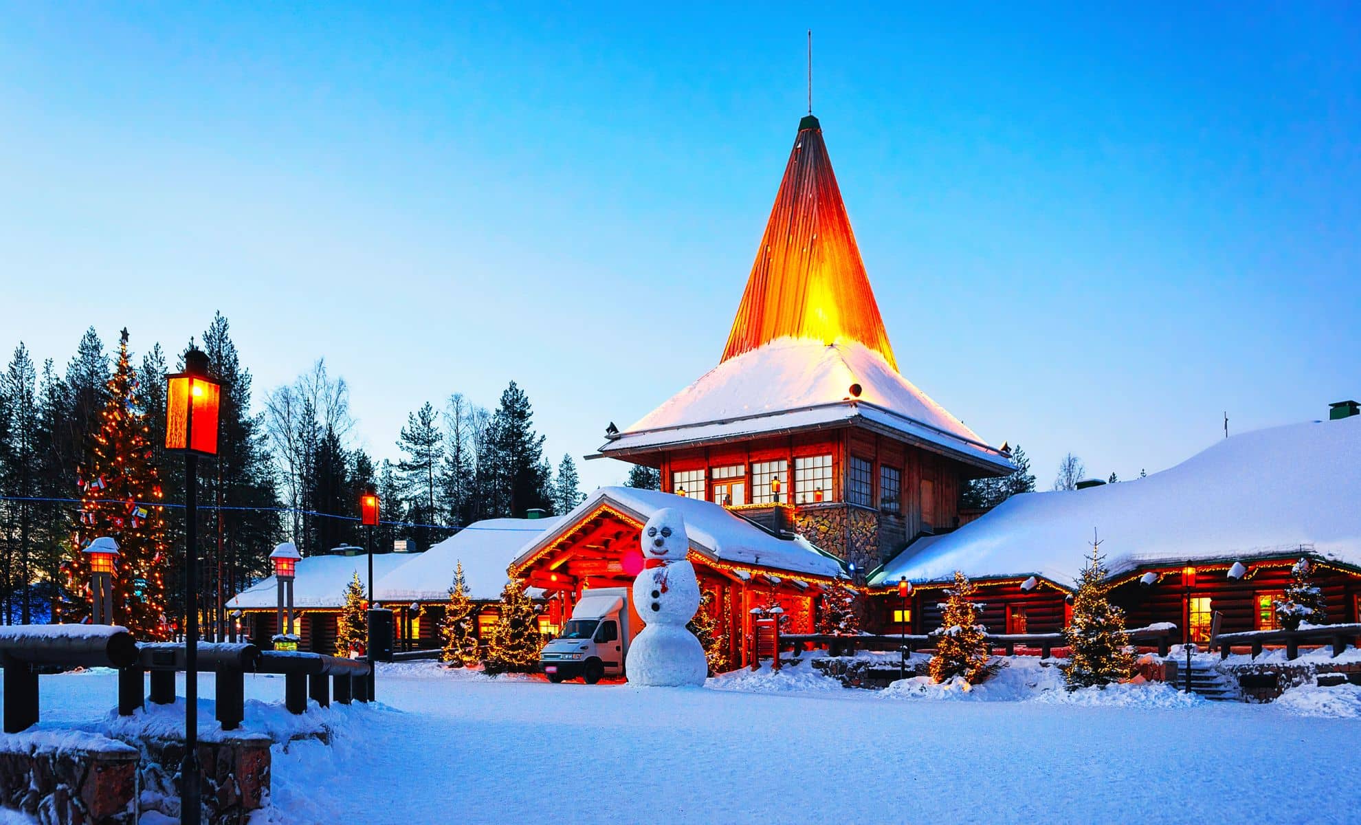 Bureau du Père Noël à Rovaniemi en Laponie, Finlande