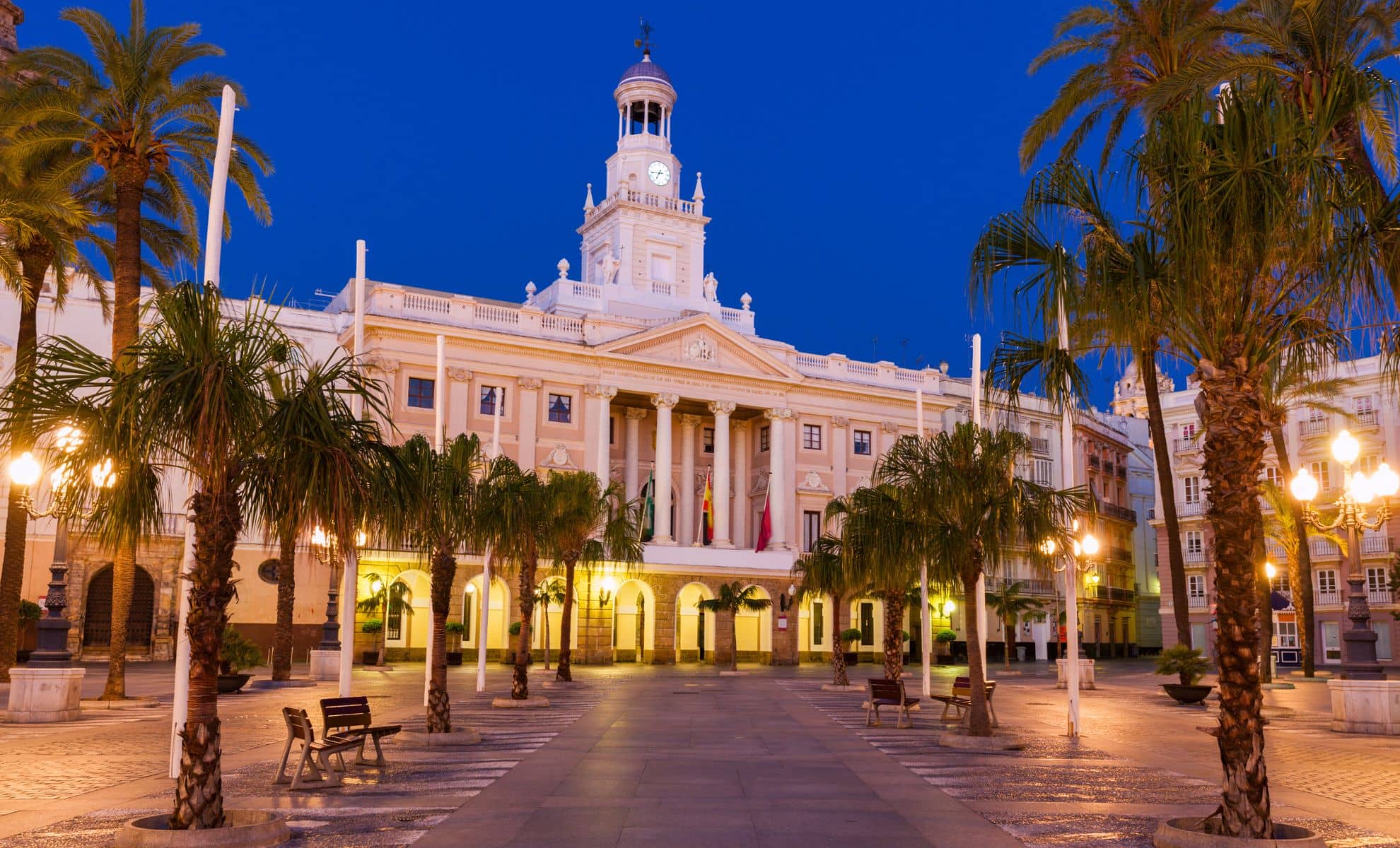 La Plaza de San Juan de Dios, Cadix, Espagne