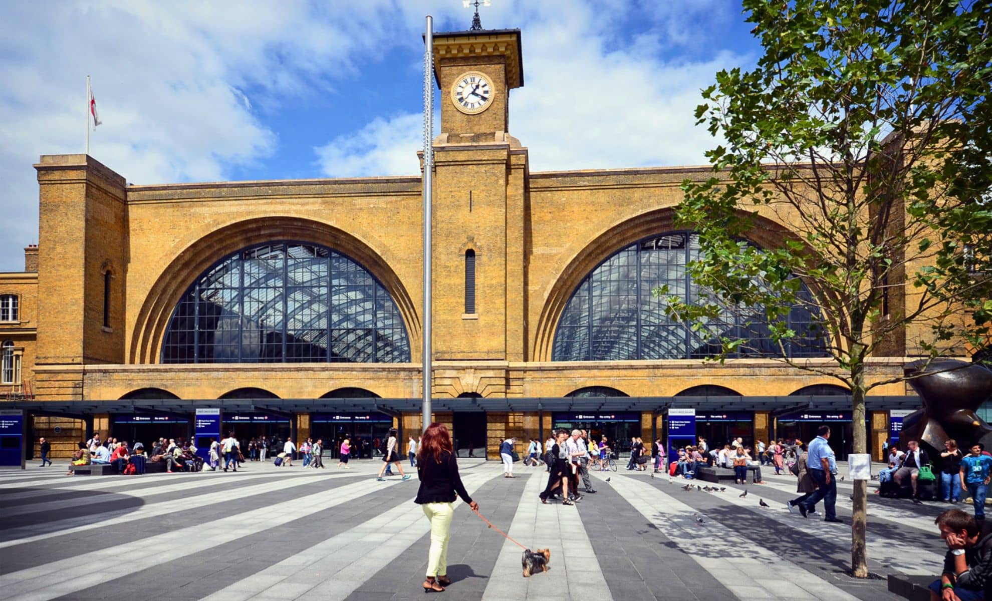 La gare de King's Cross Londres , Angleterre