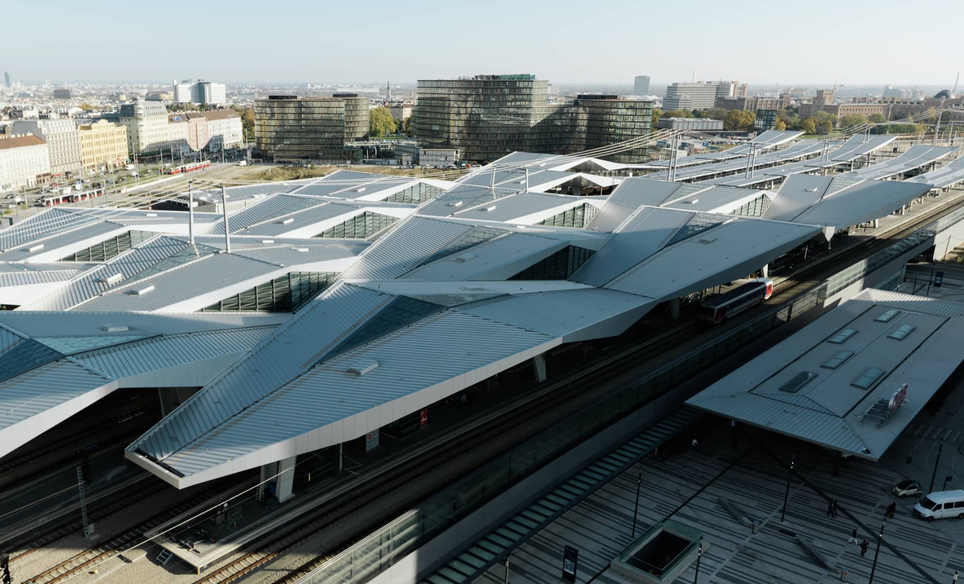 La gare de Vienne, en Autriche