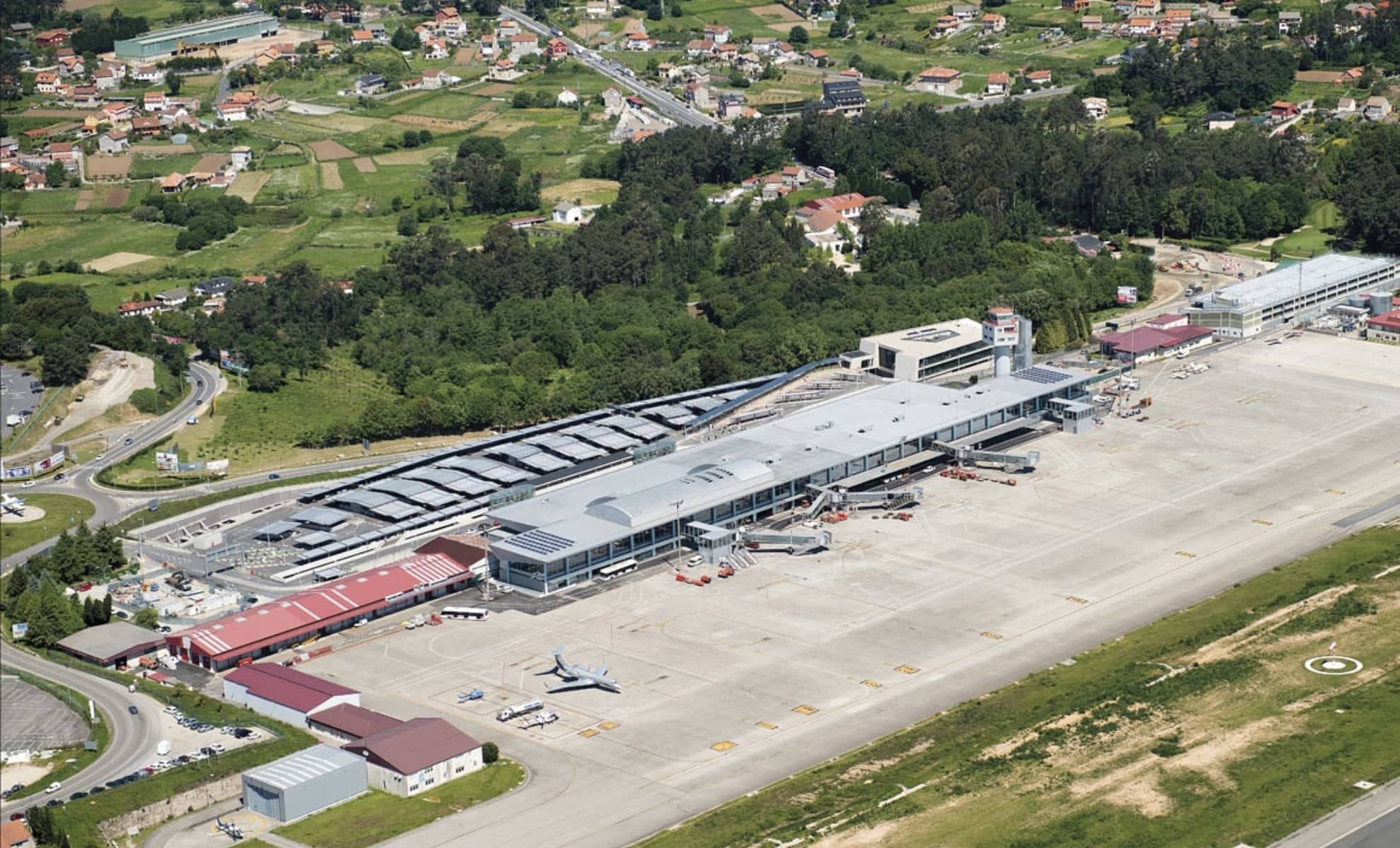 L'aéroport de Vigo, Espagne