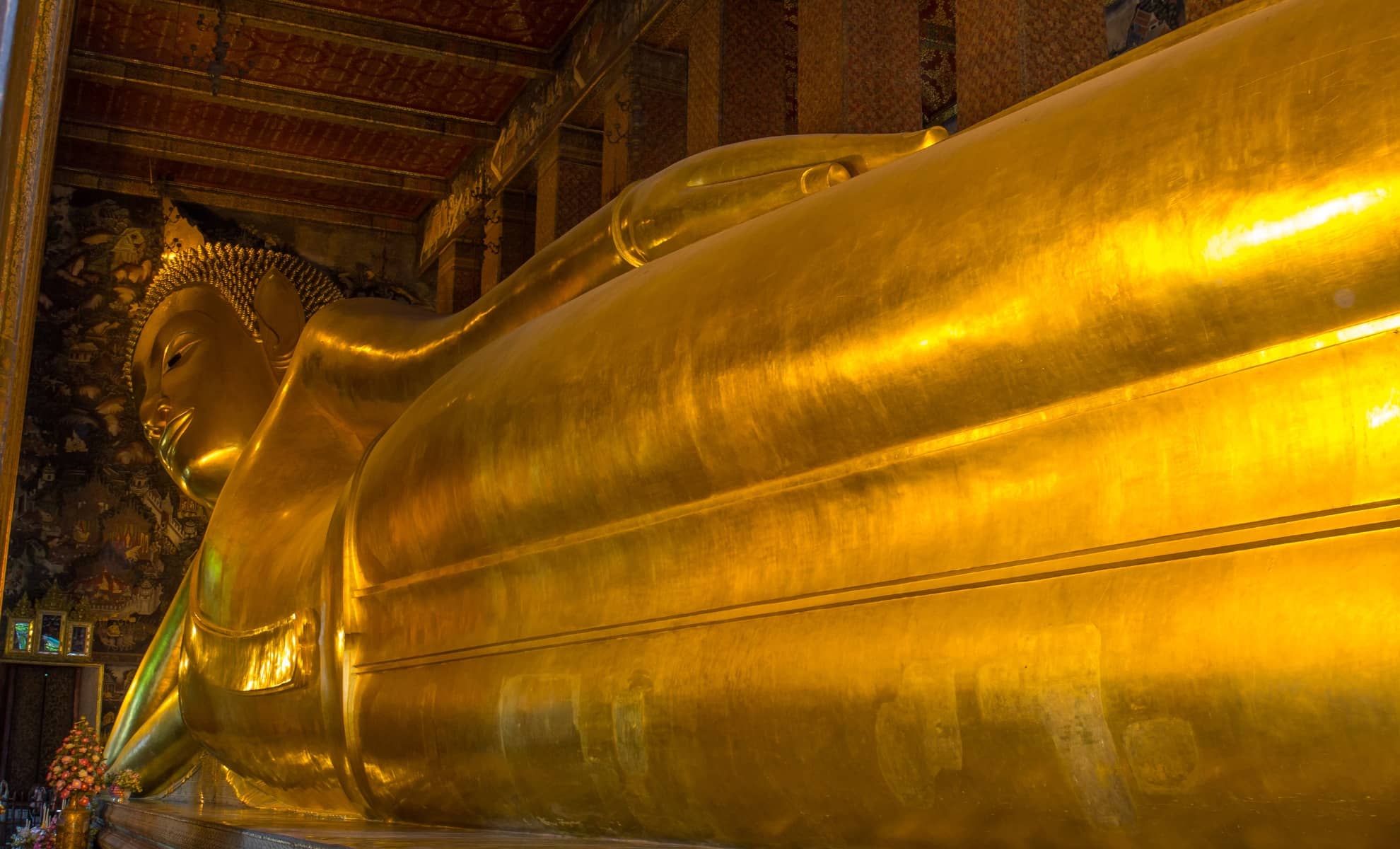 Le Bouddha couché ,Le temple Wat Pho, Bangkok