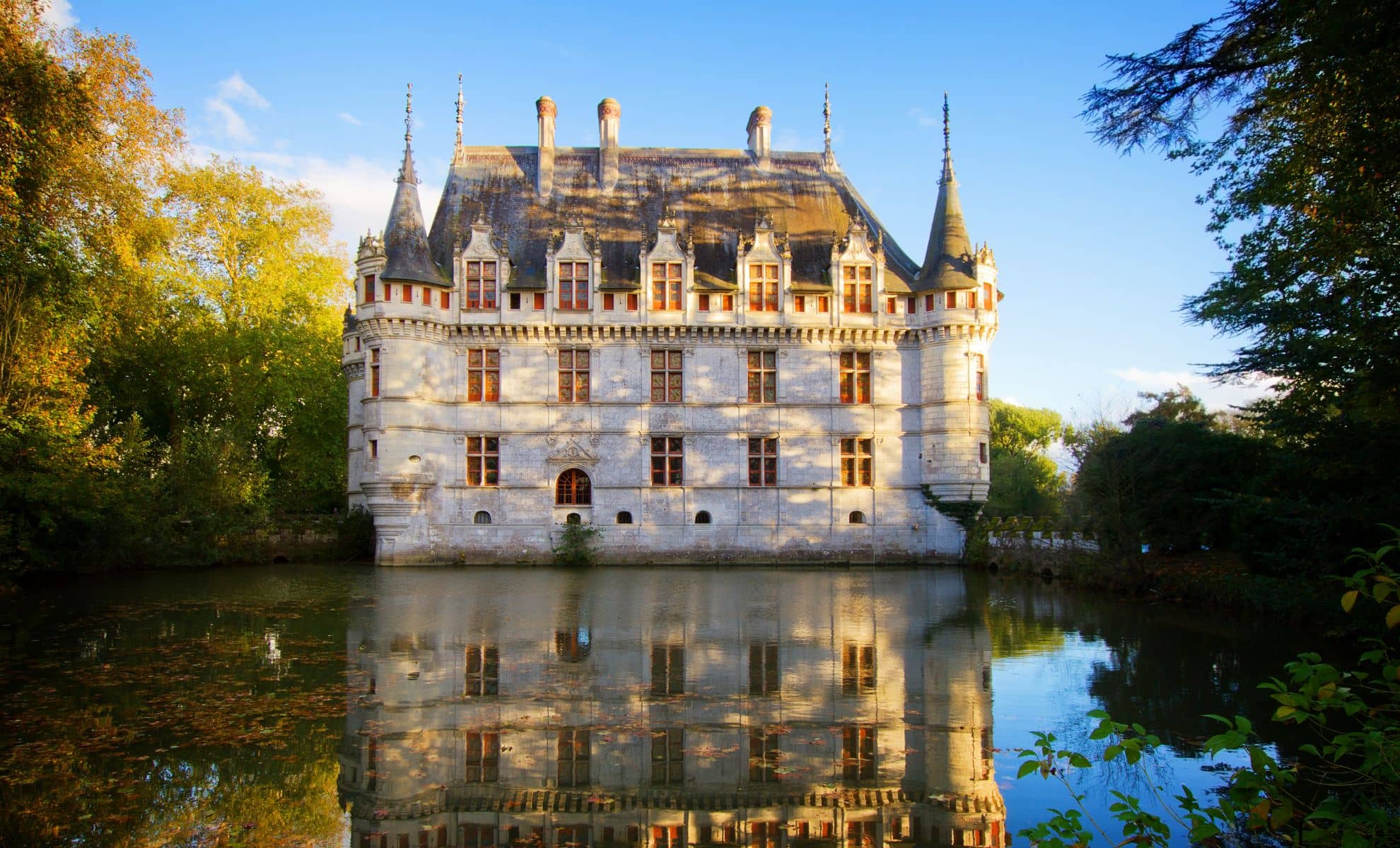 Le château Azay-le-Rideau, La Loire, France