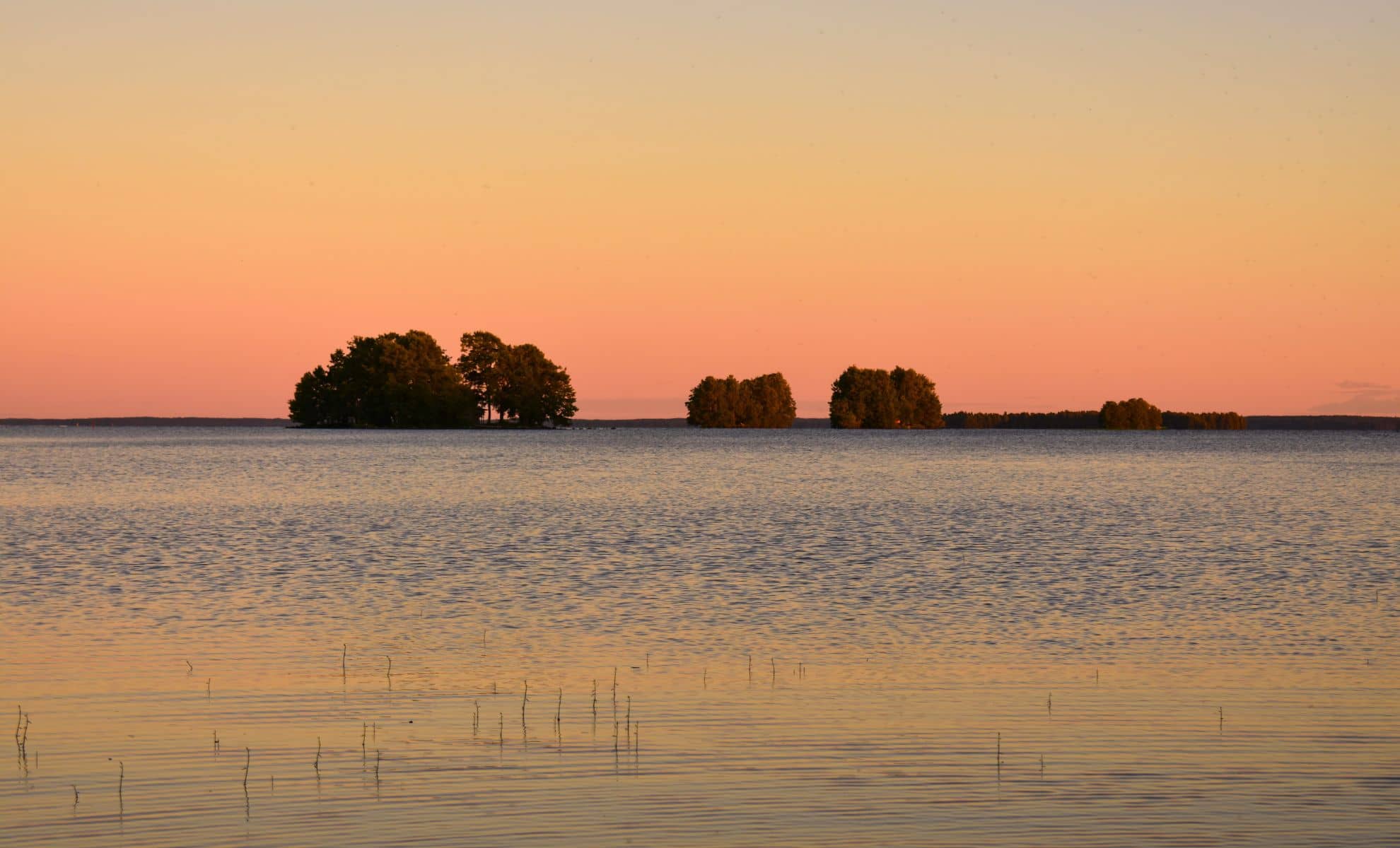 Le lac Pyhäjärvi, Finlande