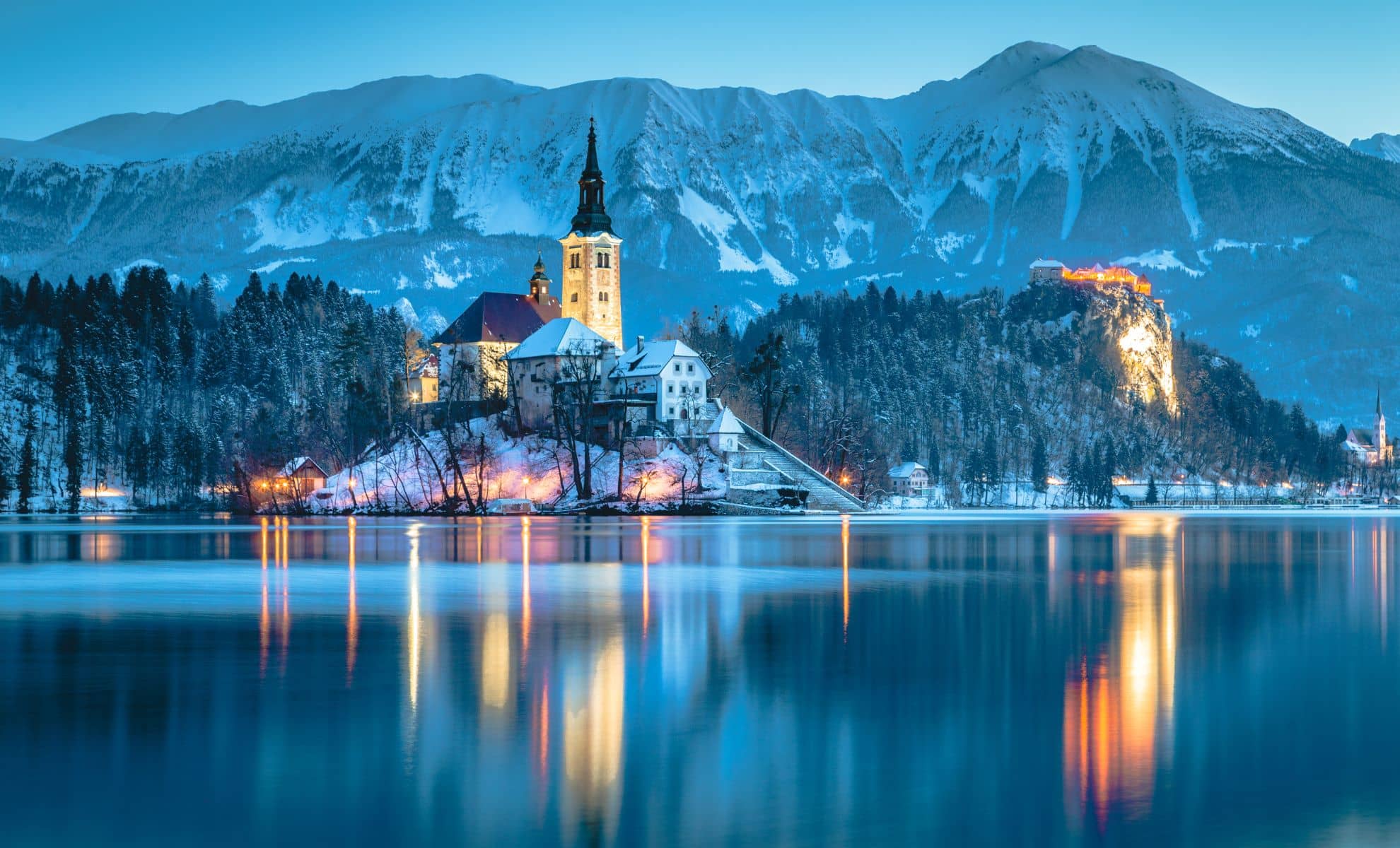Le lac de Bled en Slovénie 