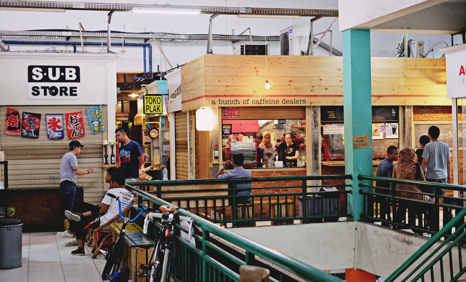 Le marché de Pasar Santa à Jakarta