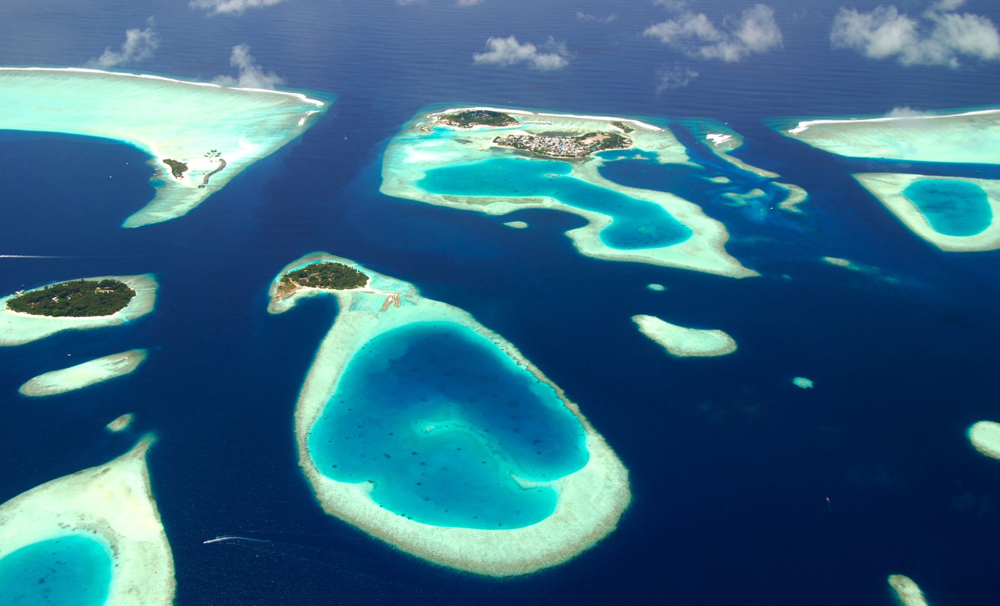 Les Iles Maldives vu du ciel