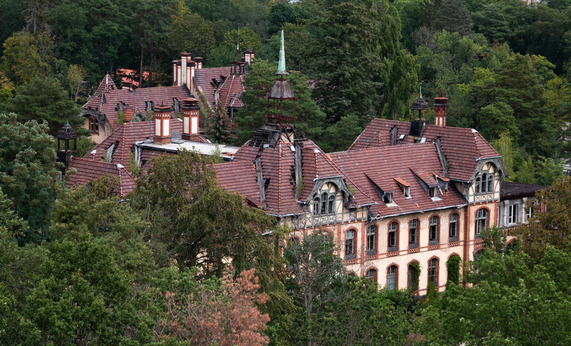 L'hôpital Beelitz-Heilstätten à Berlin, Allemagne