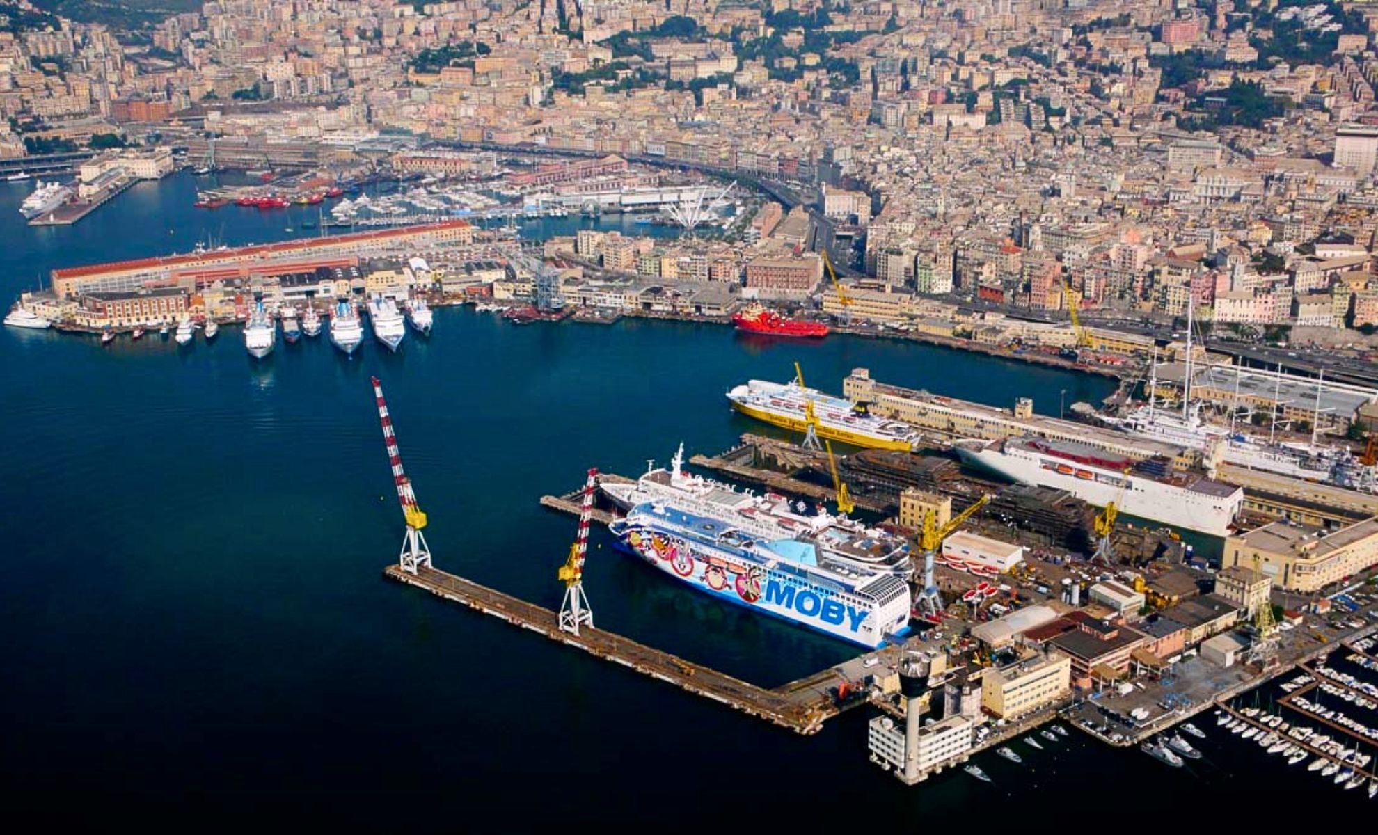 Port de Gênes vu du ciel