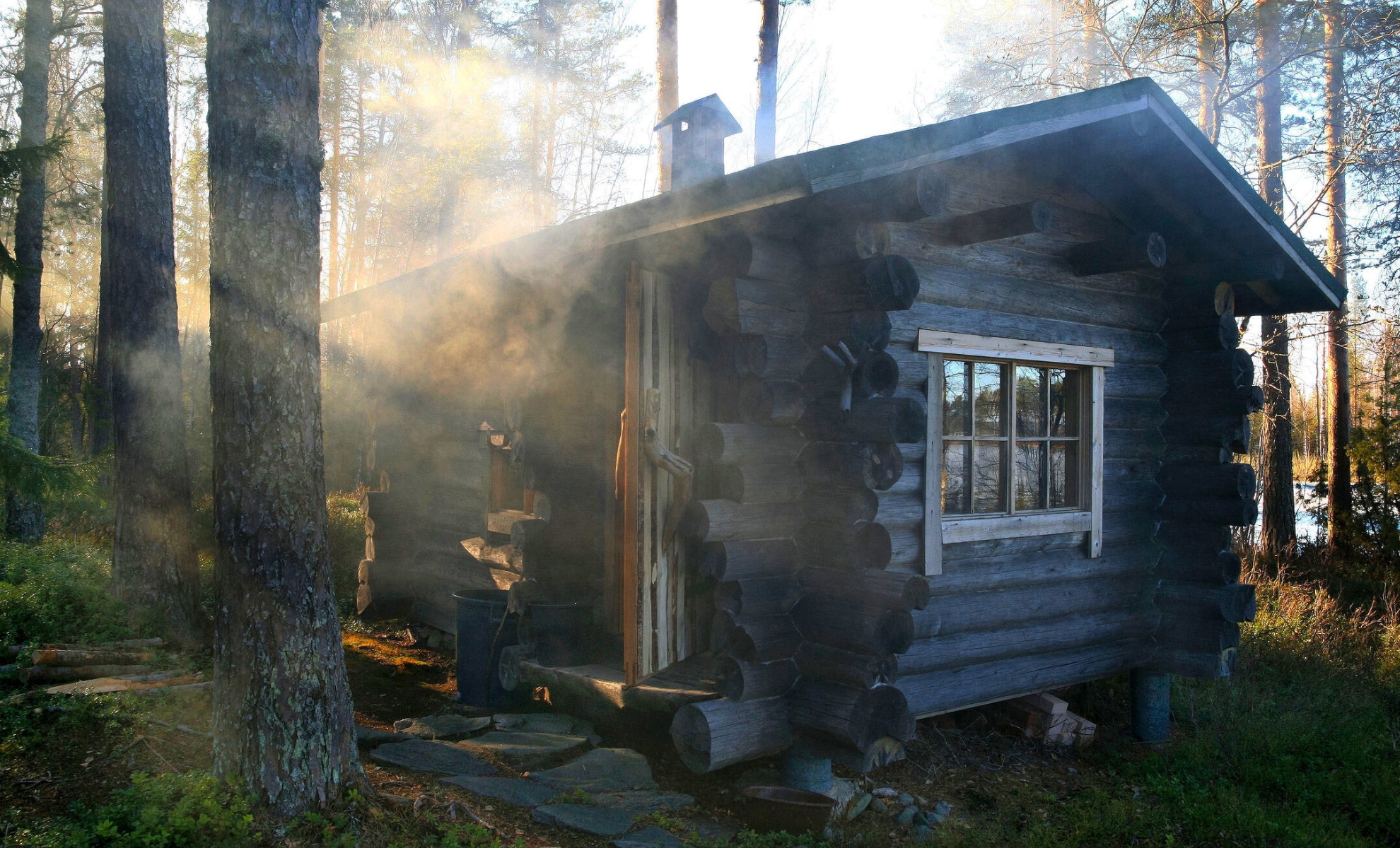 Un sauna finlandais