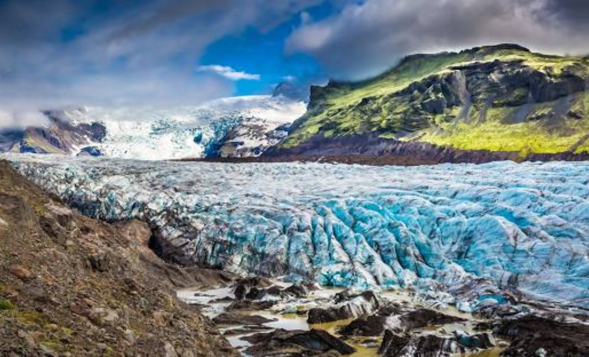 Vatnajökull, calotte glaciaire, Islande