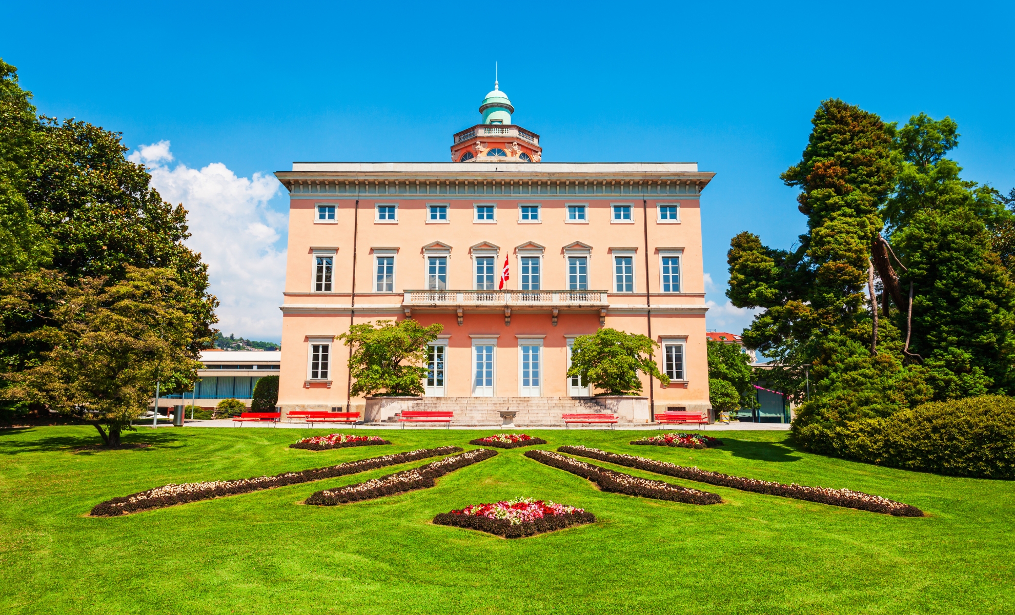 Villa Ciani dans le parc Ciani, Lugano en Suisse