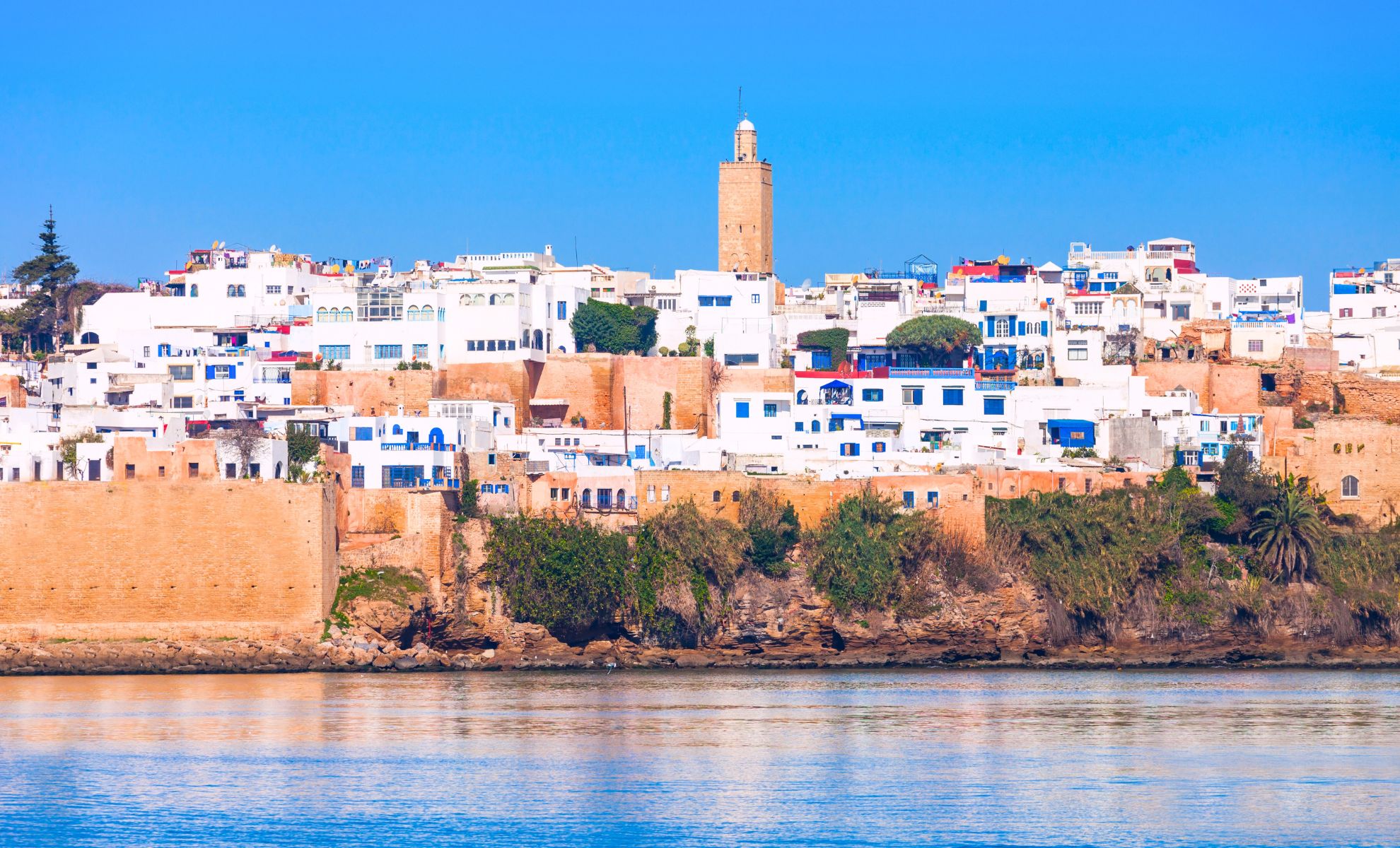 Vue sur la Kasbah Oudaya, Maroc