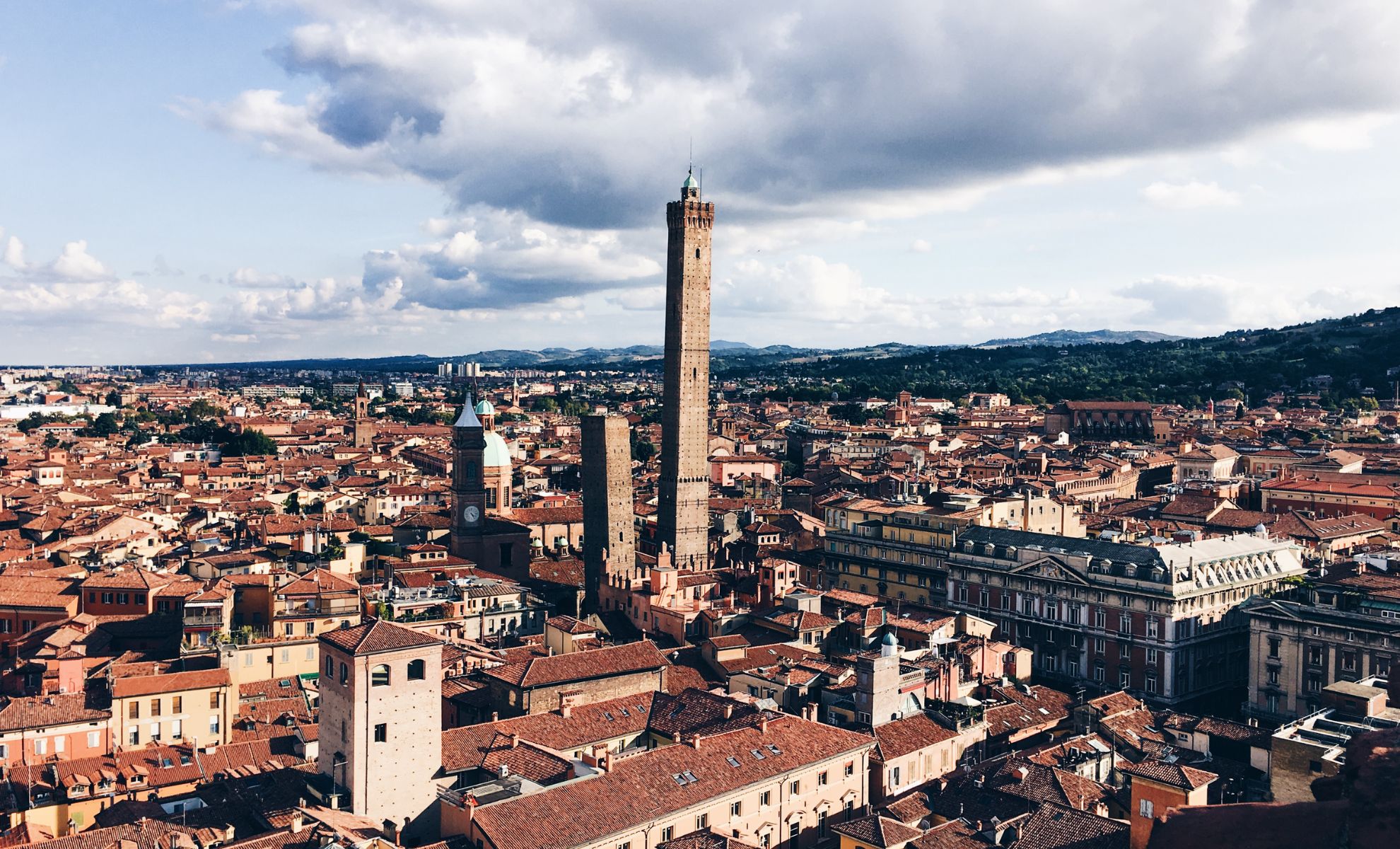 Vue sur la tour Asinelli,Bologne,Italie