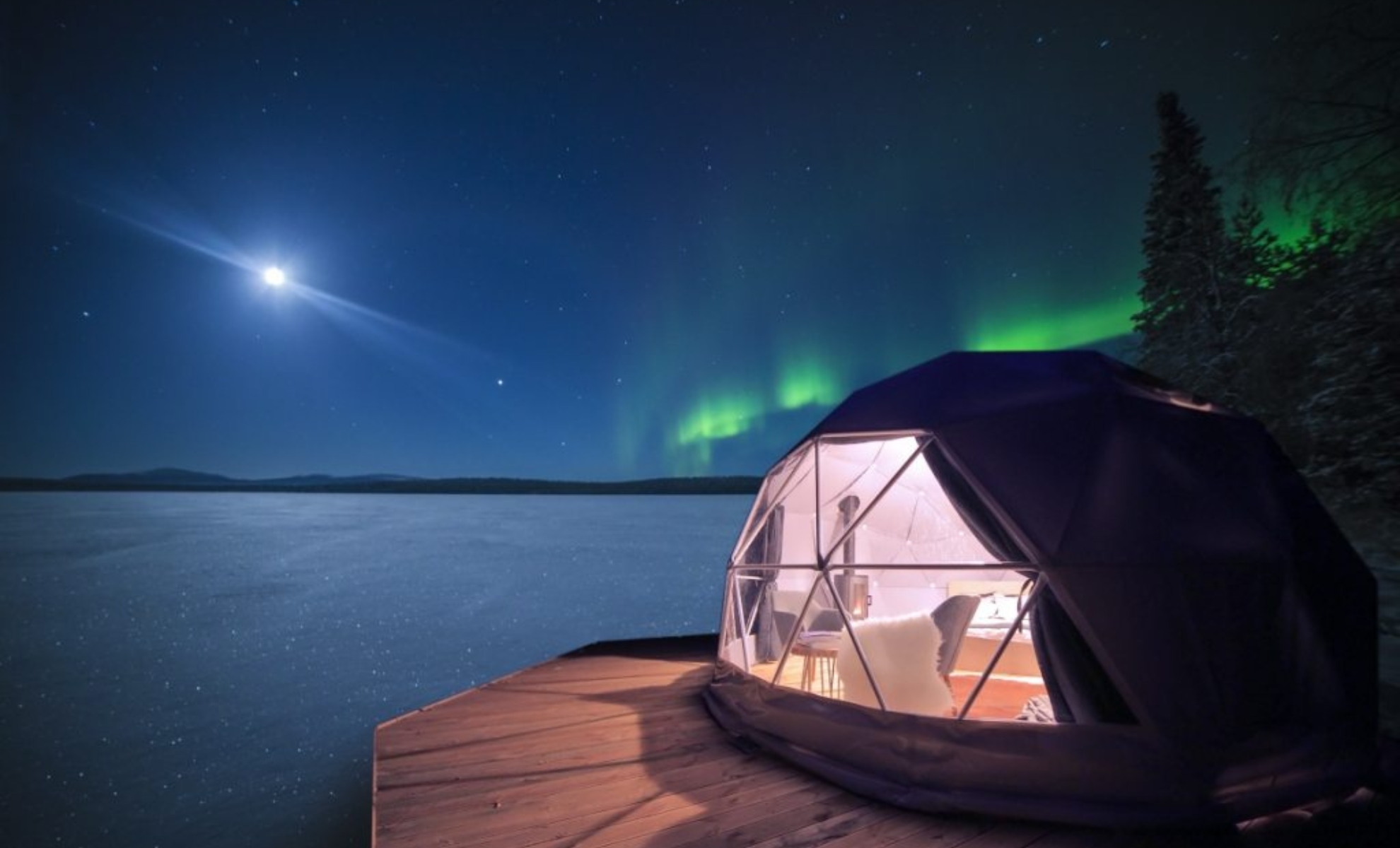 Aurora Dome, Kiruna en Suède
