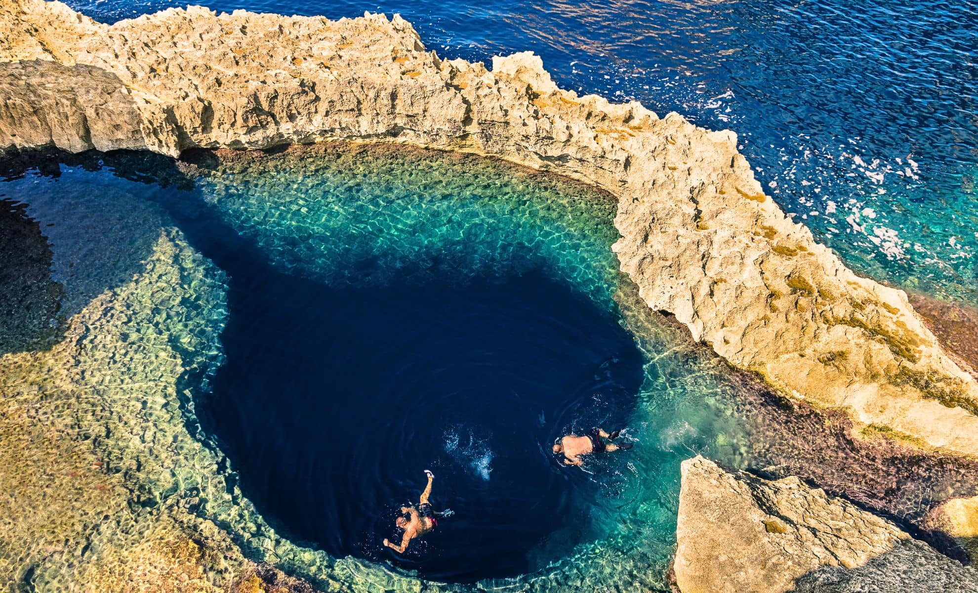 Blue Hole de Gozo, Malte