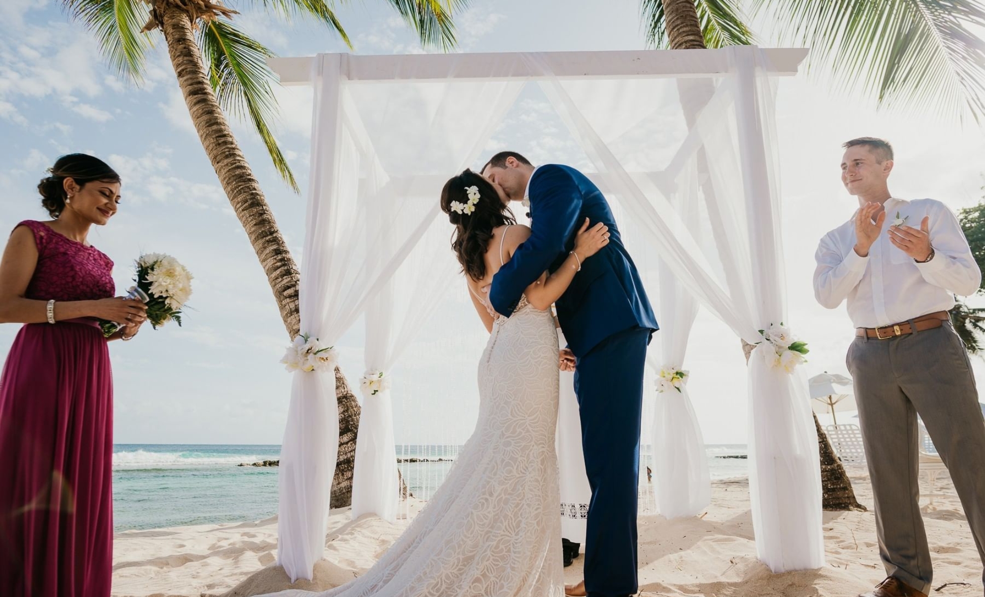 Célébrer son mariage sur une plage en Barbade