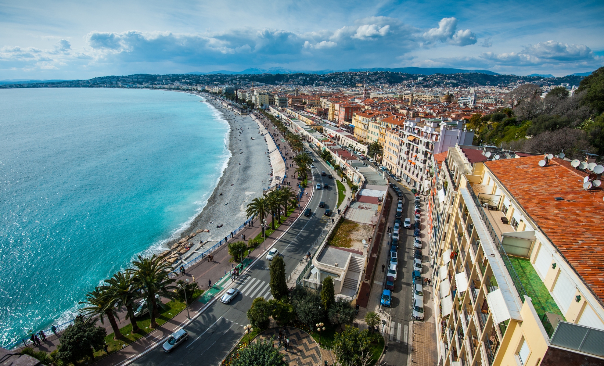 La Promenade des Anglais à Nice en France