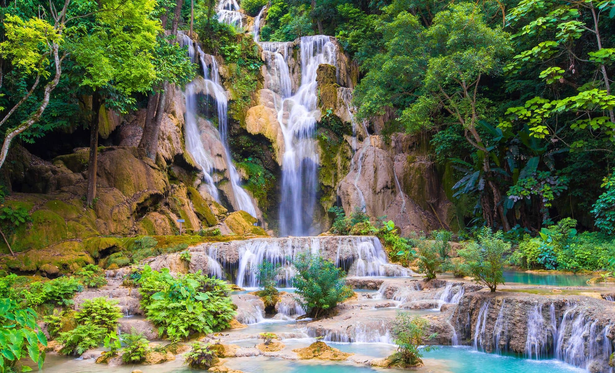 La cascade de Kuang Si, Laos