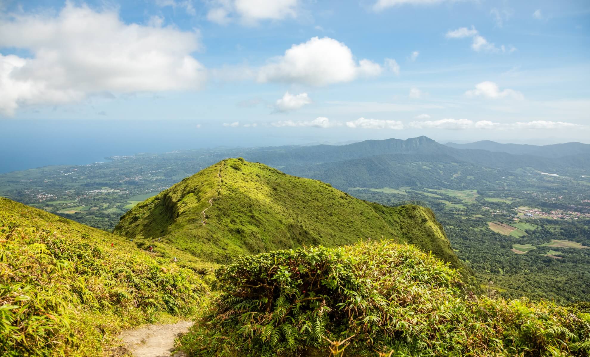 La montagne Pelée en Martinique, îles des Caraïbes