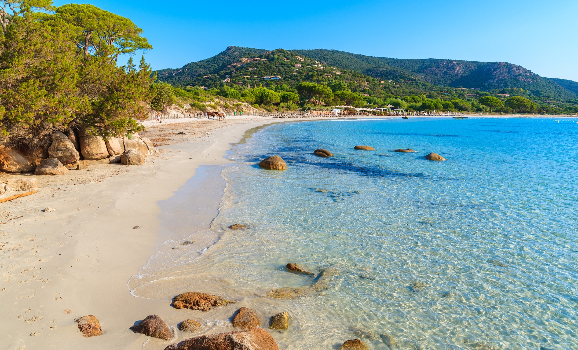 La plage de Palombaggia à Porto-Vecchio