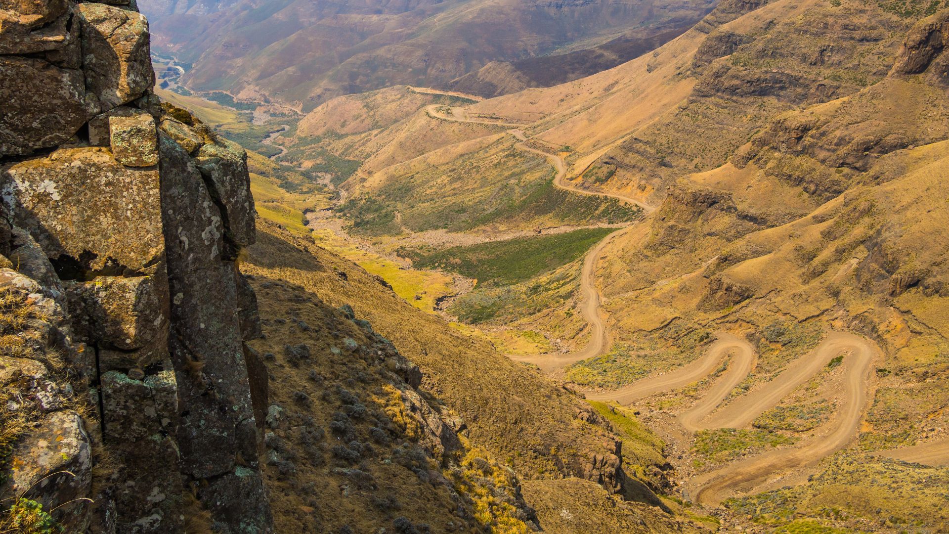 La route de Sani Pass, Lesotho