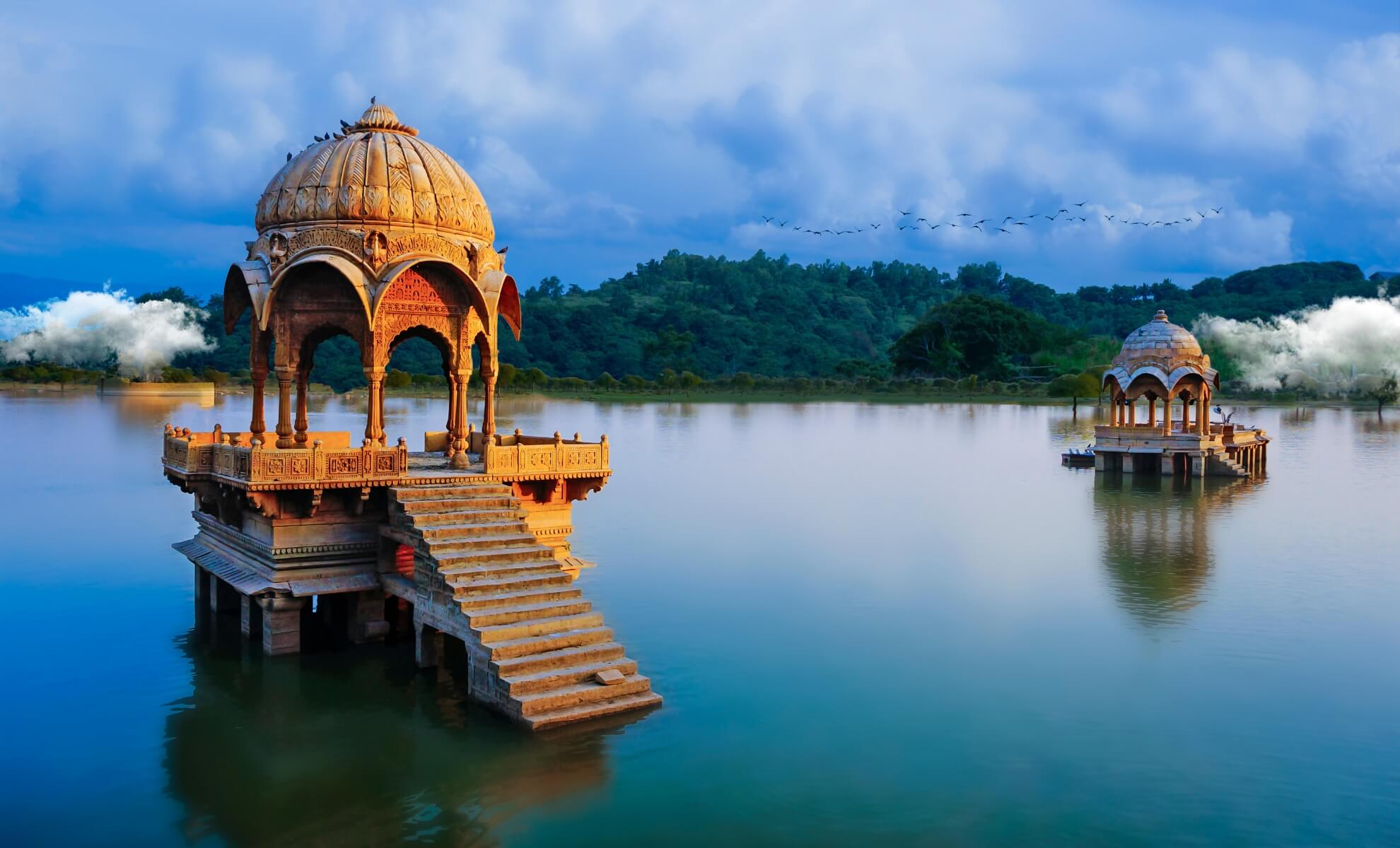 Lac Gadisar, Jaisalmer en Inde