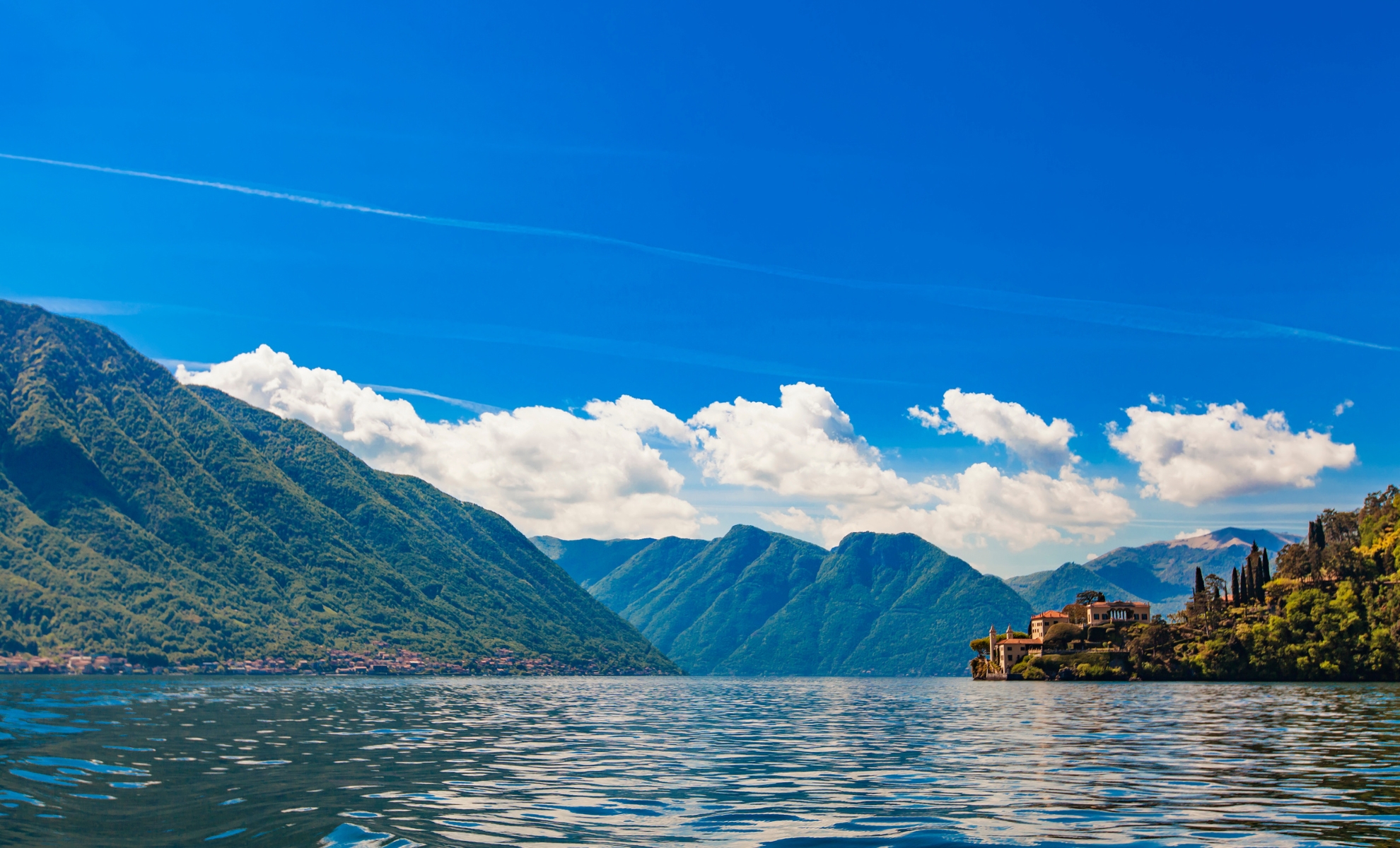 Lac de Côme en Italie