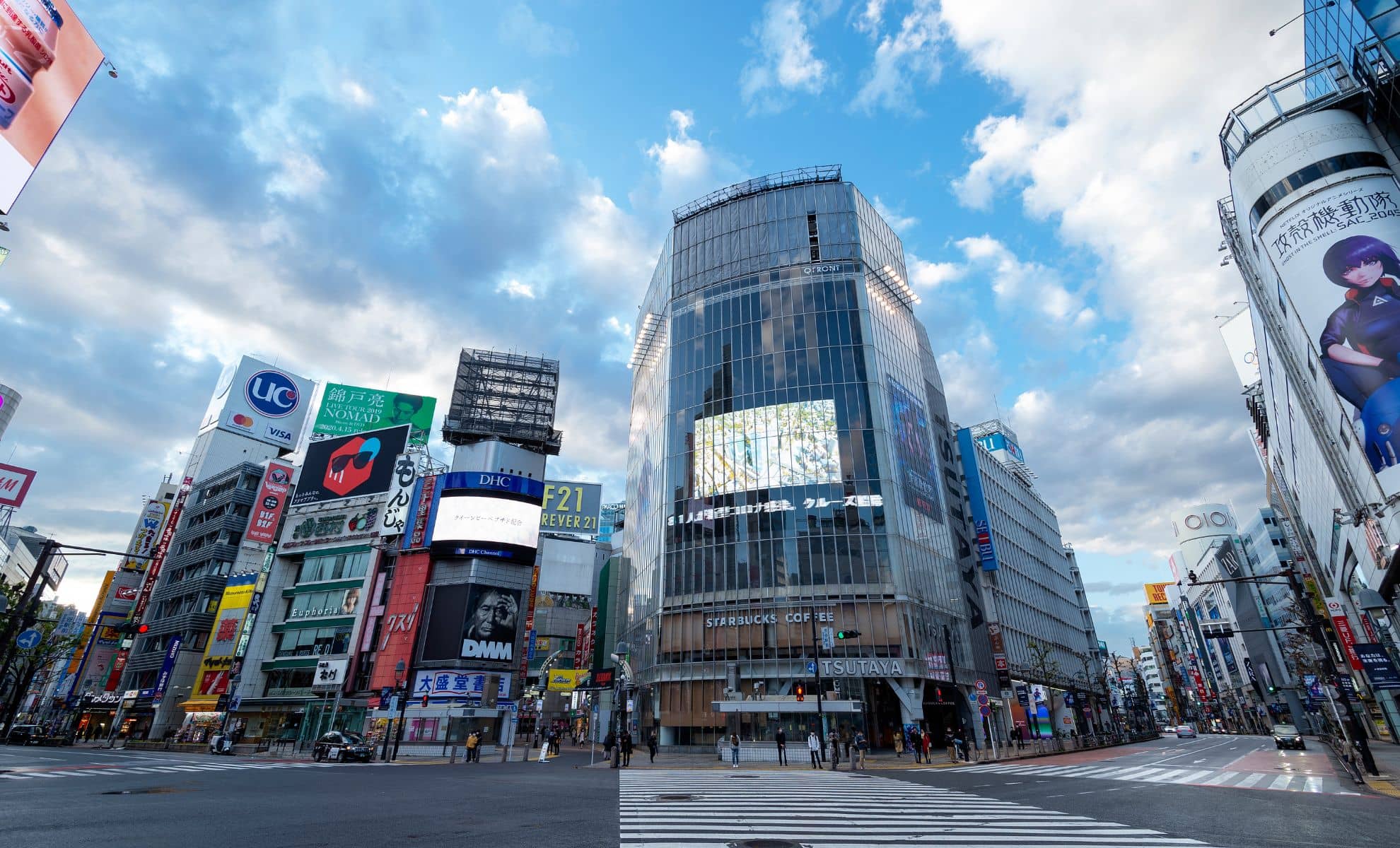 Le Shibuya Scramble Crossing , Japon