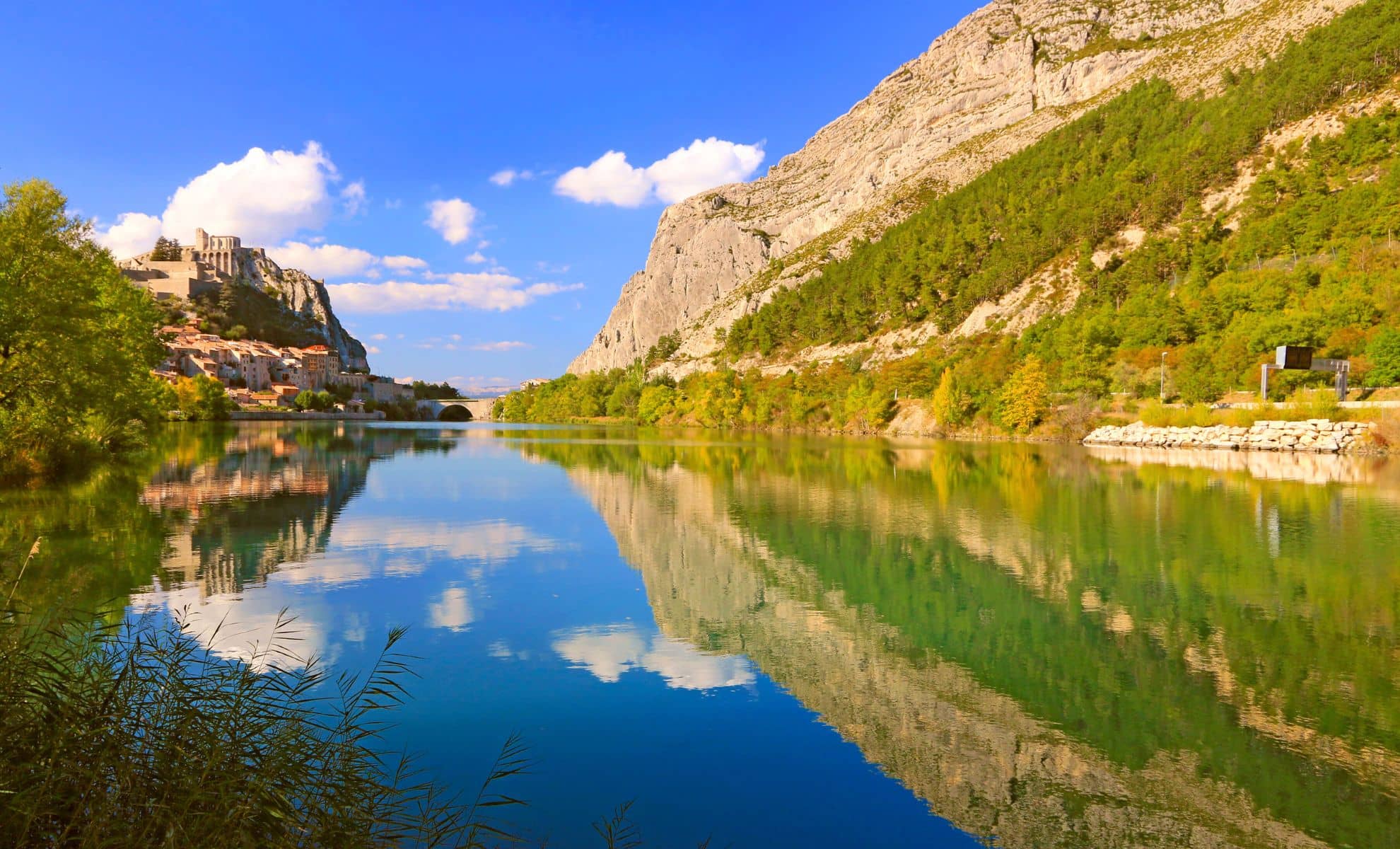 Le lac des Marres Sisteron , France