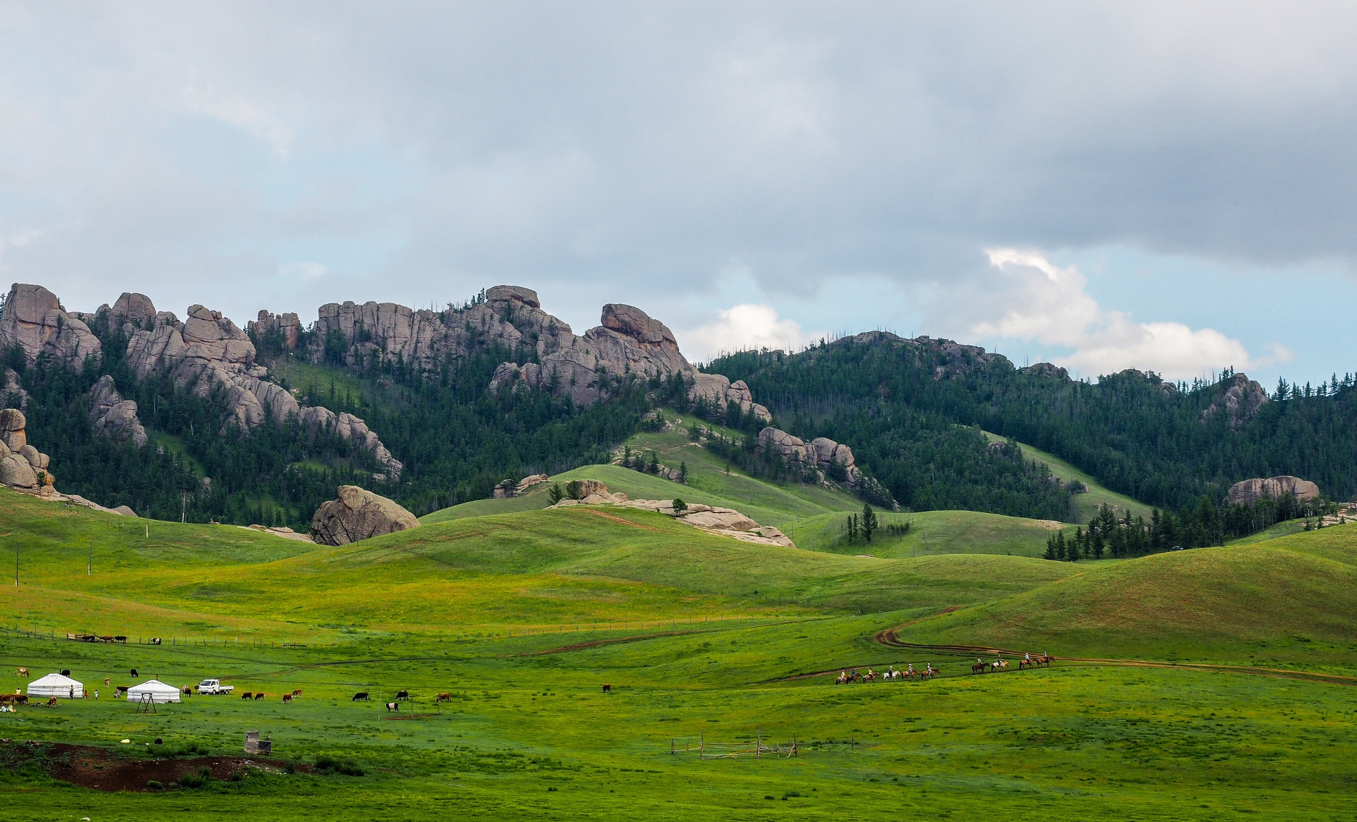 Le parc national de Gorkhi-Terelj en Mongolie