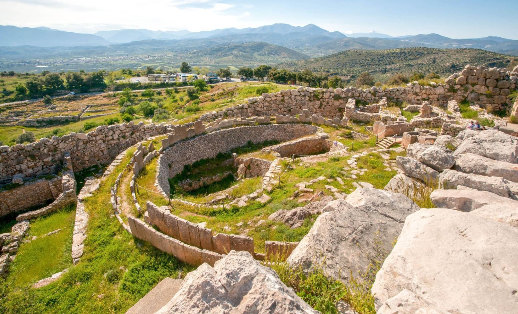 Le site archéologique de Mycènes, Péloponnèse en Grèce