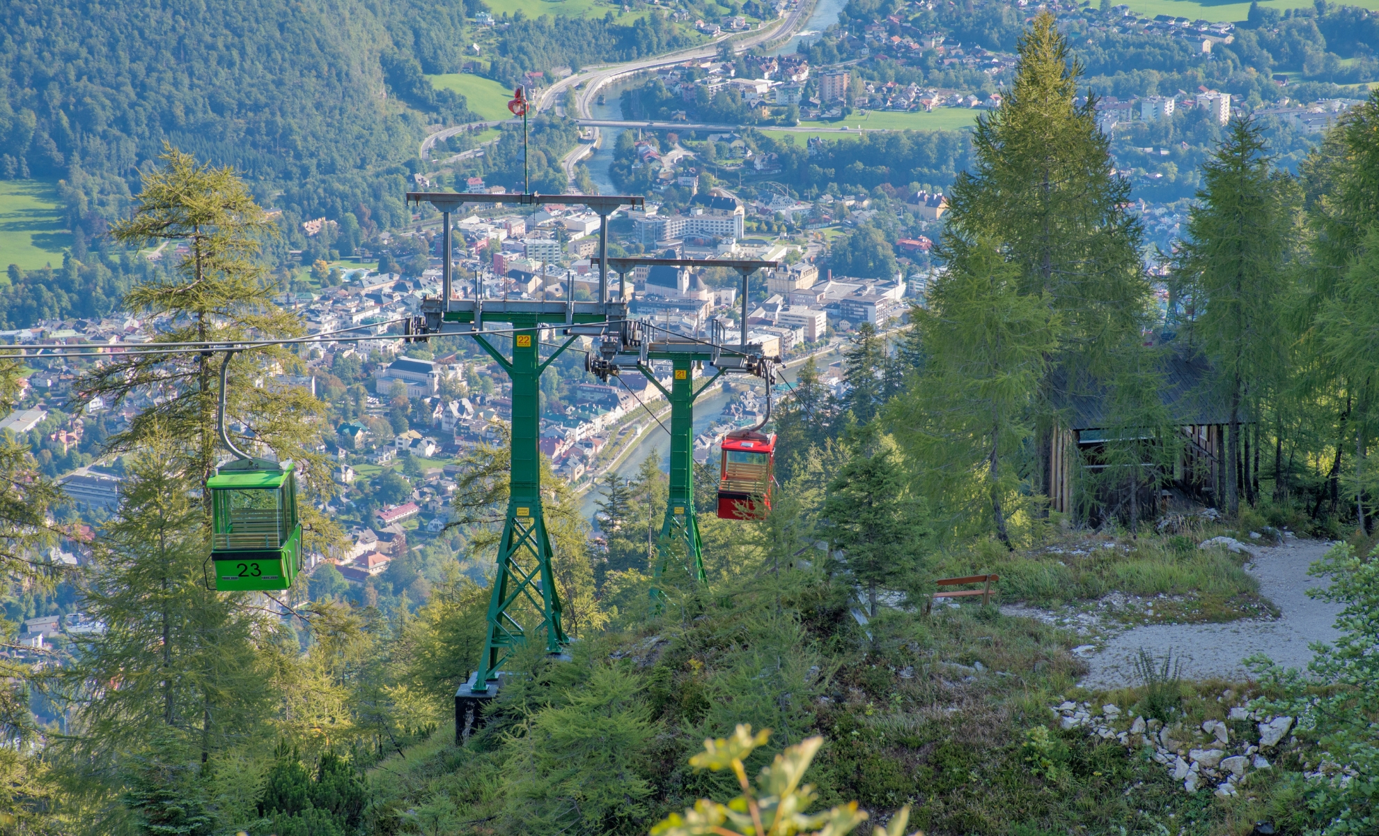 Le téléphérique Katrin, Bad Ischl en Autriche