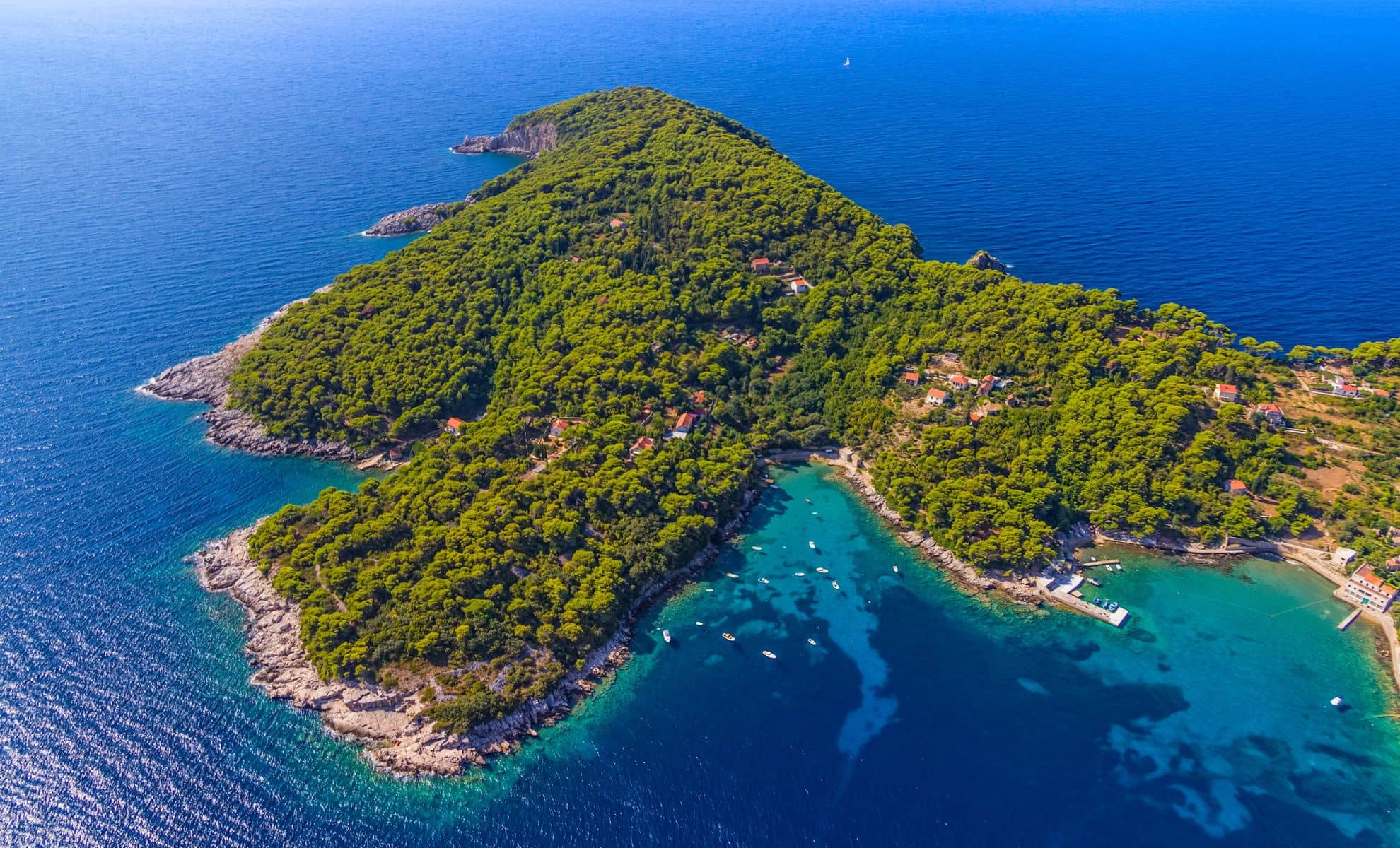 Les îles Elaphites , Croatie