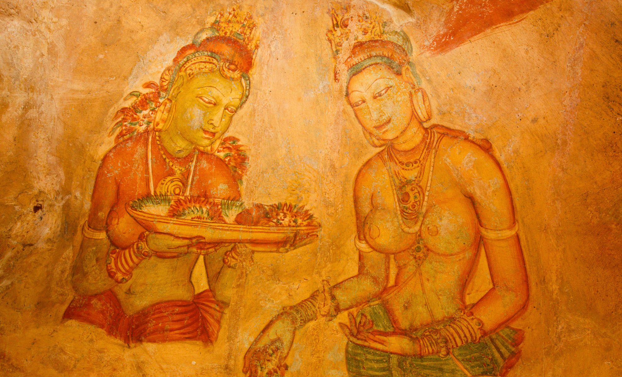 Les peintures de Sigiriya, Sri Lanka