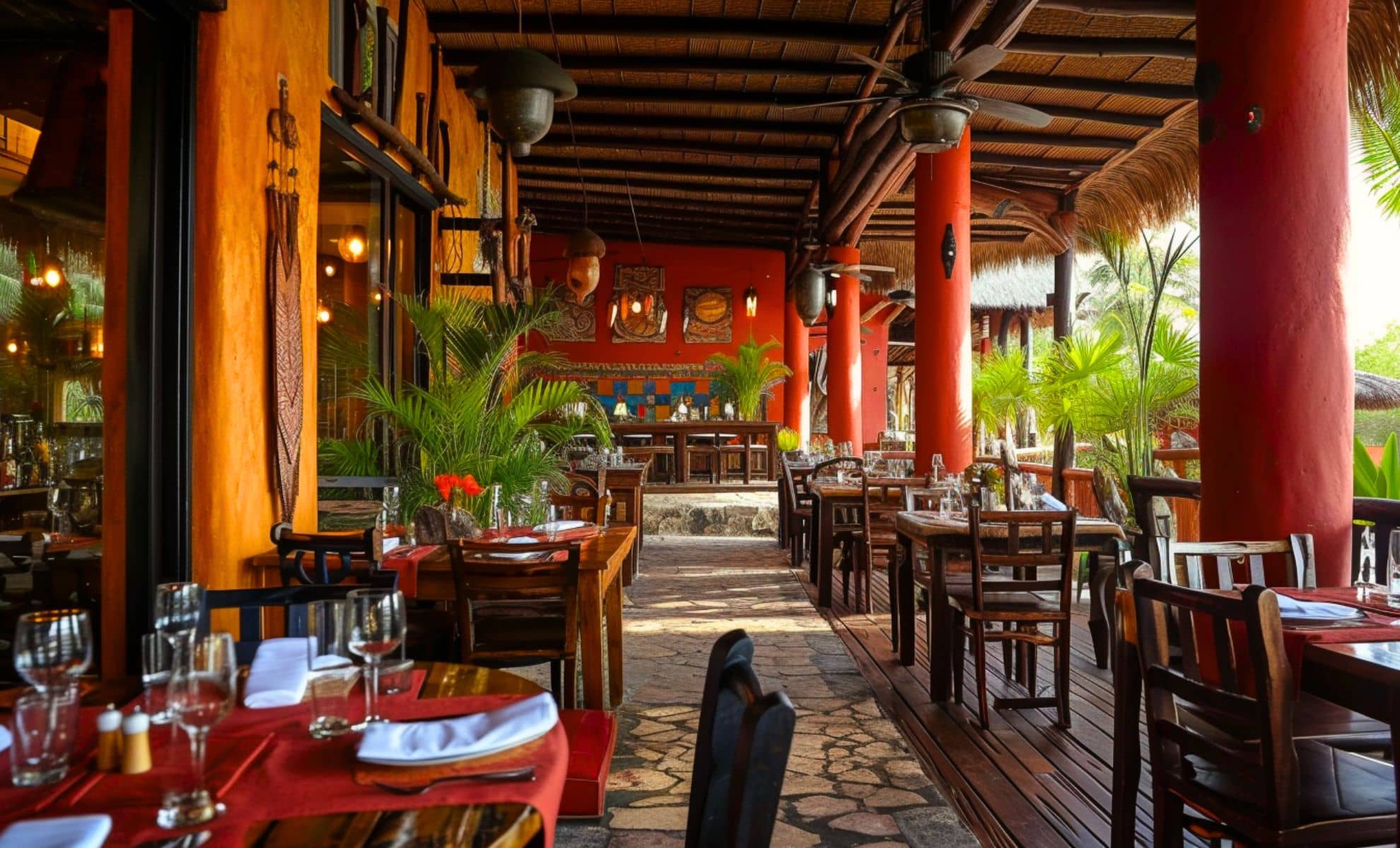 Restaurant Ria Maya ,Rio Lagartos, Yucatán, Mexique