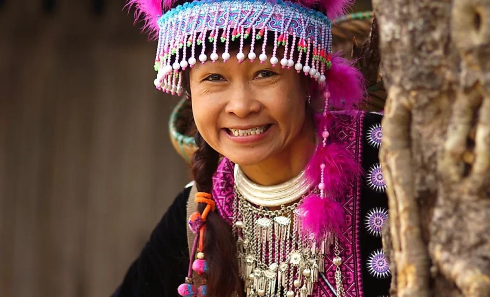 Une thaïlandaise qui sourit