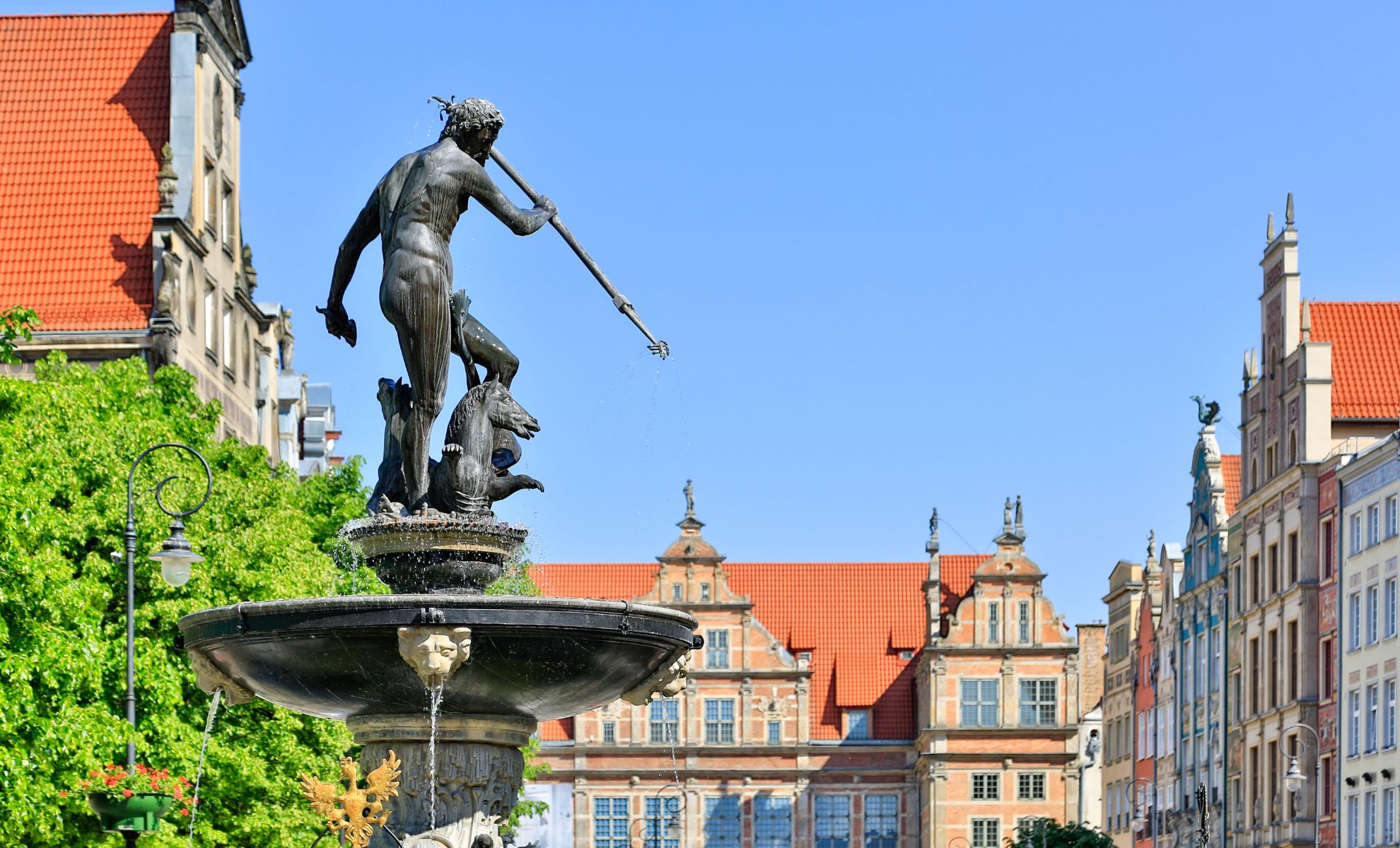La Fontaine de Neptune, Gdansk , Pologne