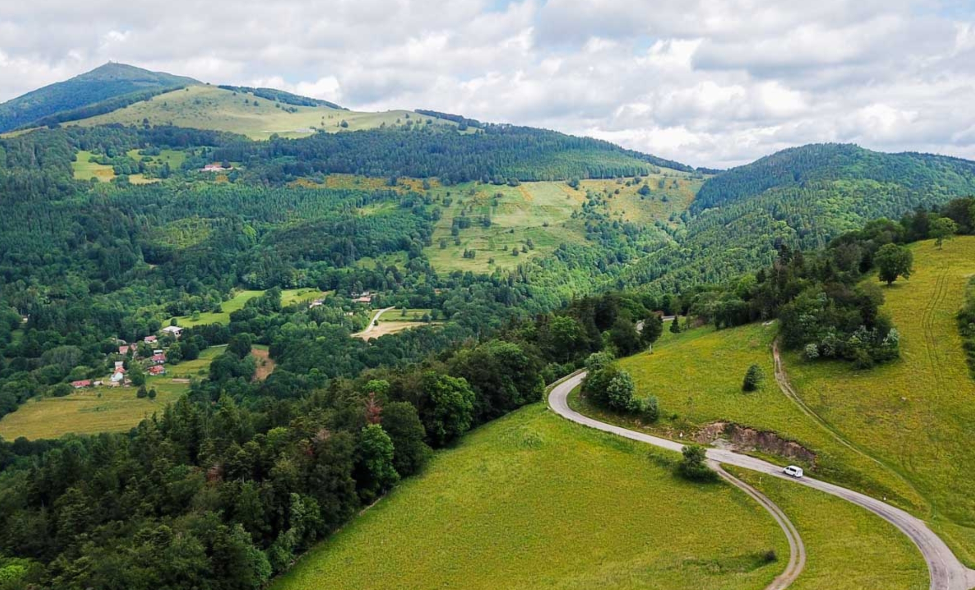La Route des Crêtes dans les Vosges en France