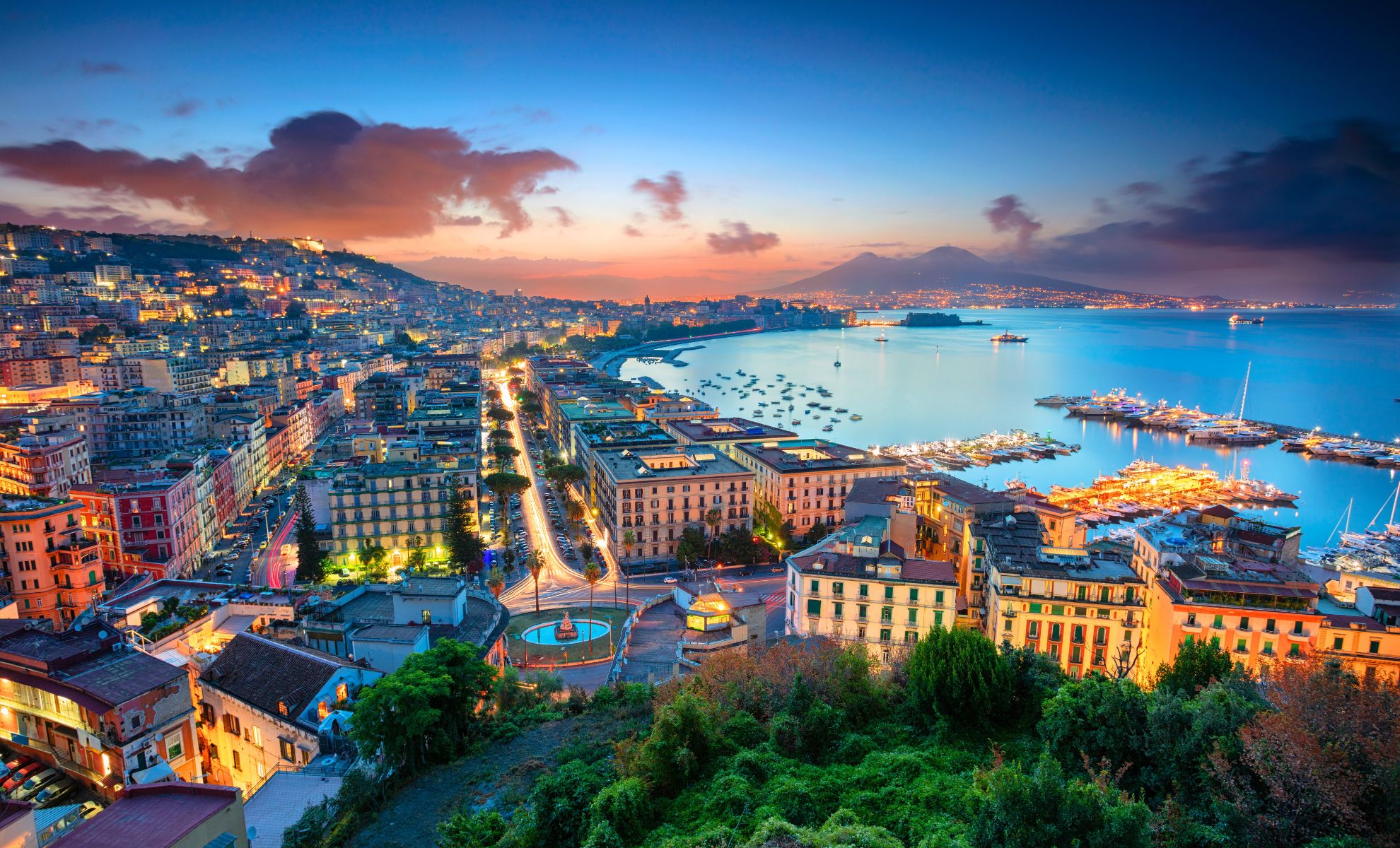 La Ville de Naples, Italie