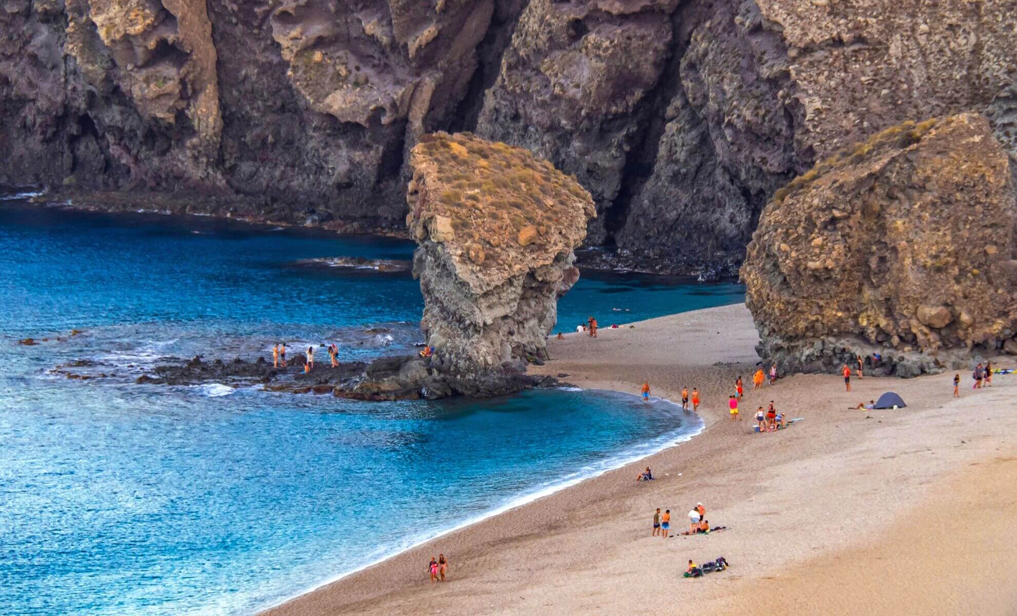 La plage Los Muertos , Andalousie, Espagne