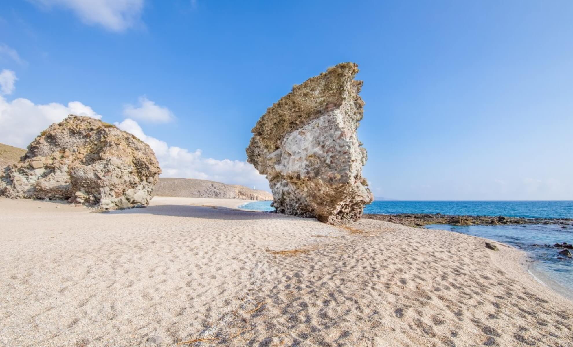 La plage de Los Muertos en Andalousie