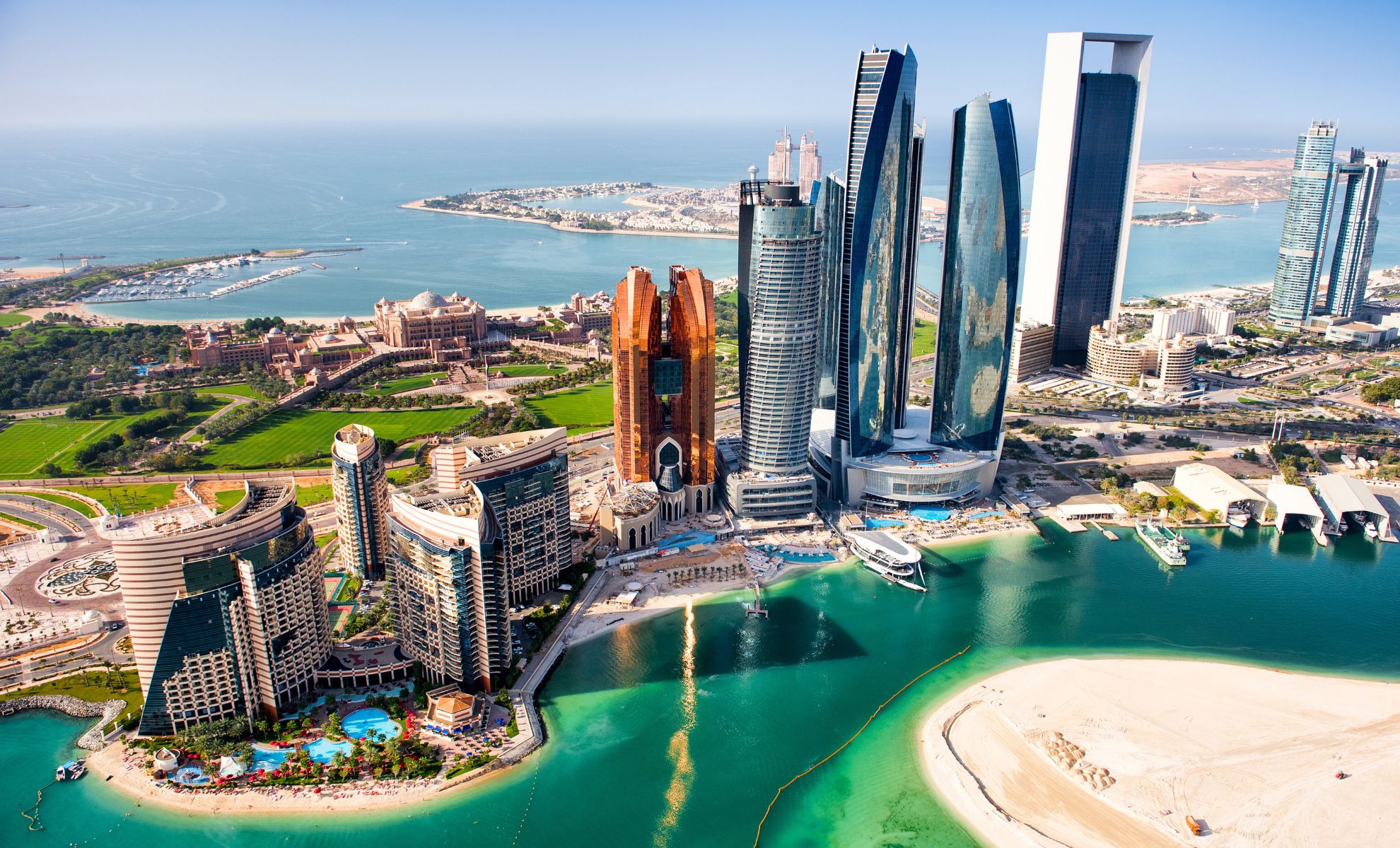 La ville Abu Dhabi, Émirats arabes unis