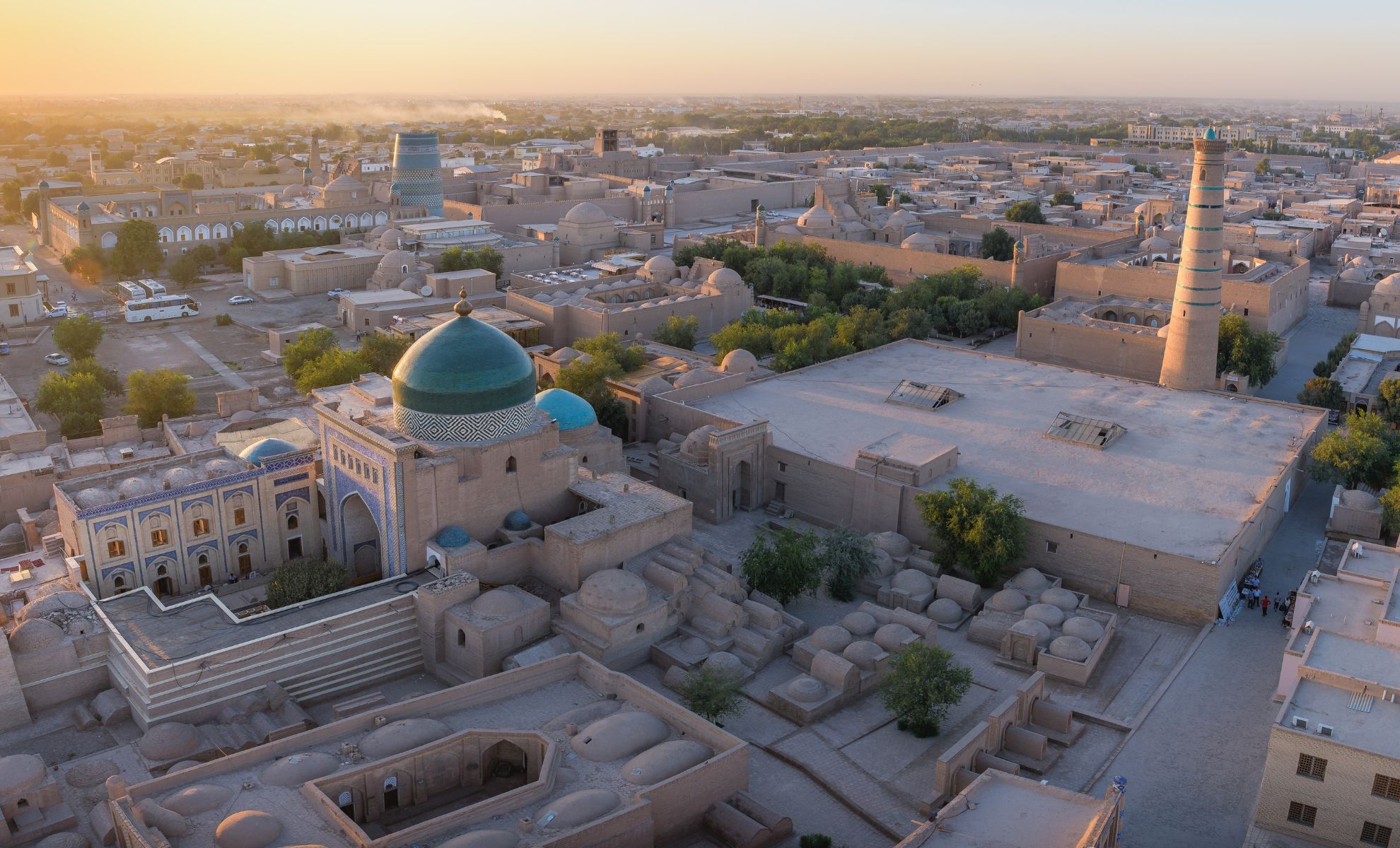 La ville de Khiva, Ouzbékistan